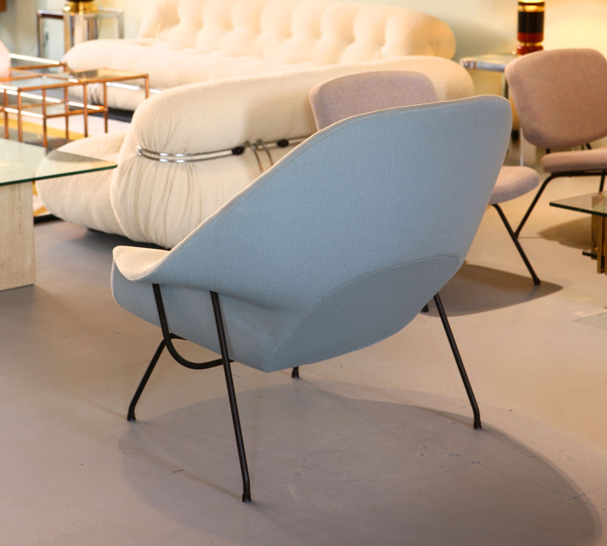 Womb Chair with Ottoman Eero Saarinen 1960s