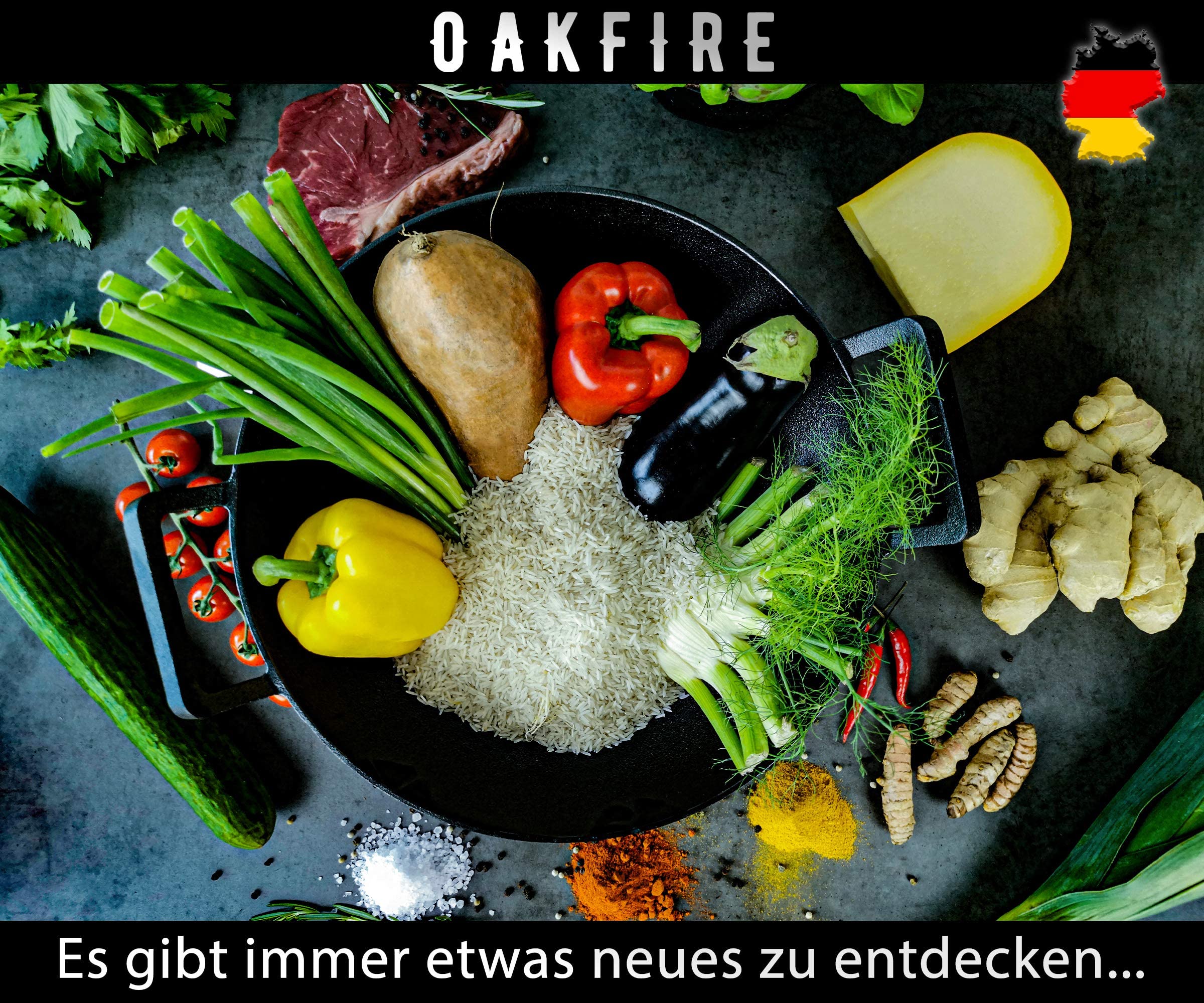 Oakfire Wok Gusseisen Induktion 36cm
