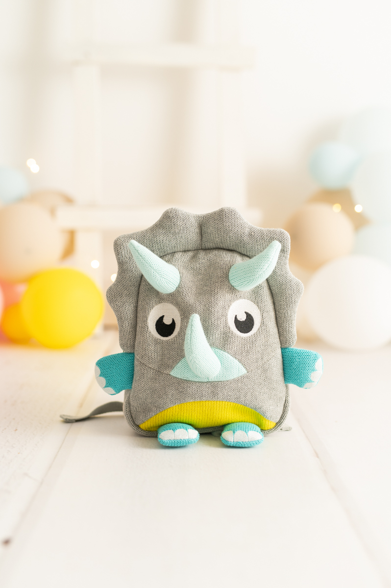 Dinosaur backpack Cotton Blue