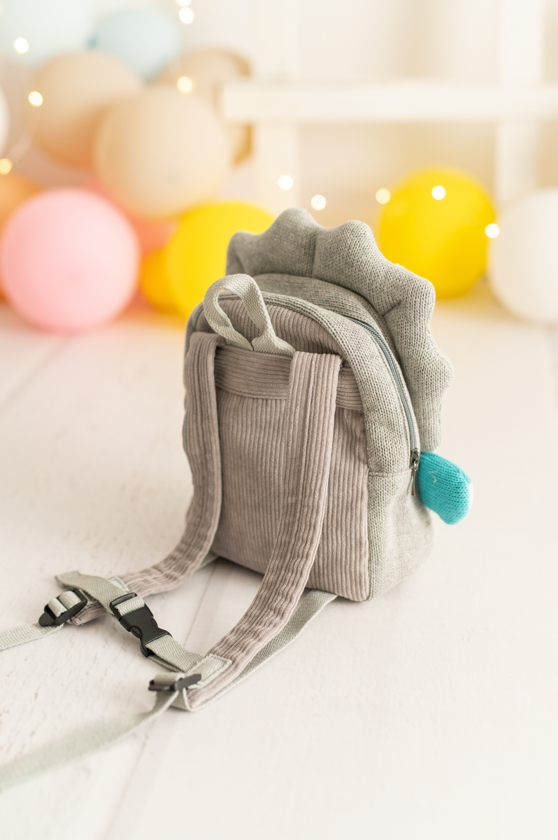 Dinosaur backpack Cotton Blue