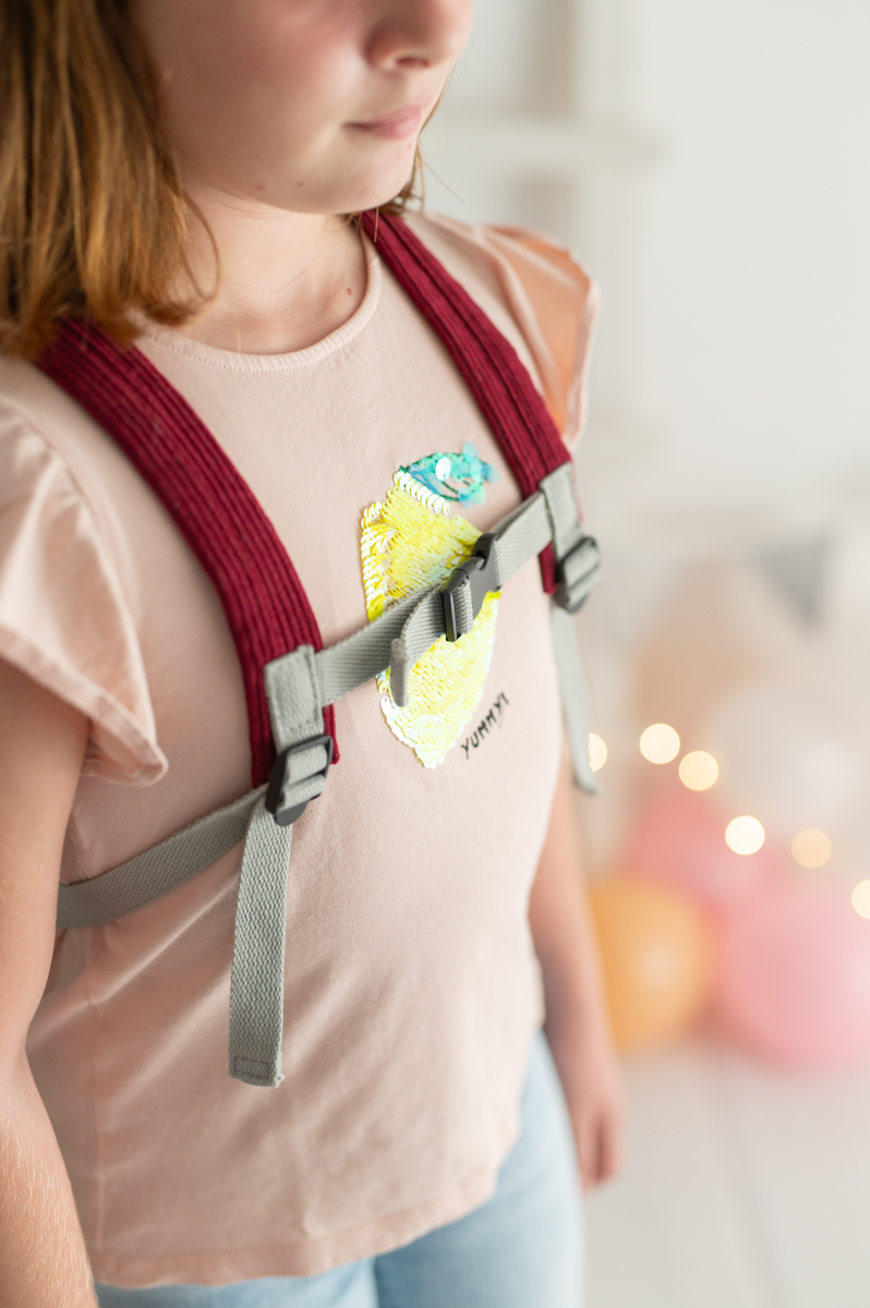 Spinne Rucksack Baumwolle Grau