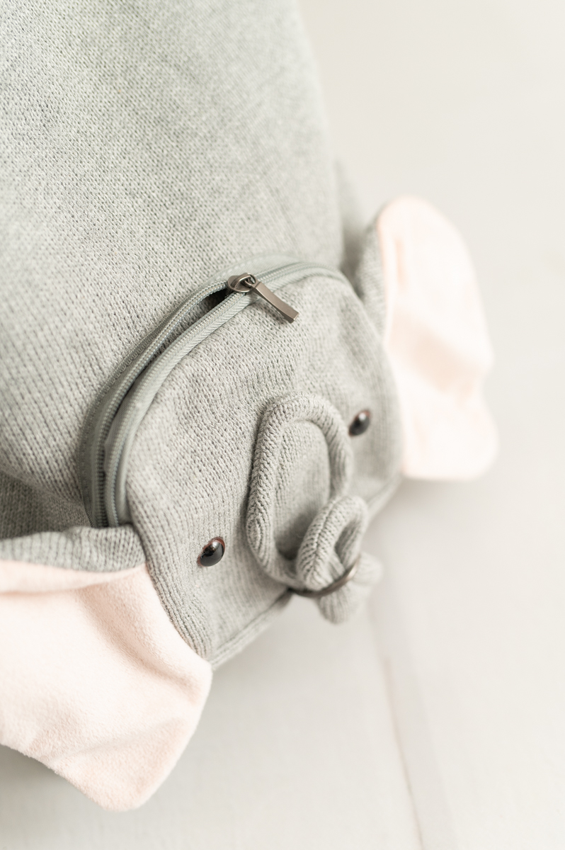 Elephant Bag Cotton Grey