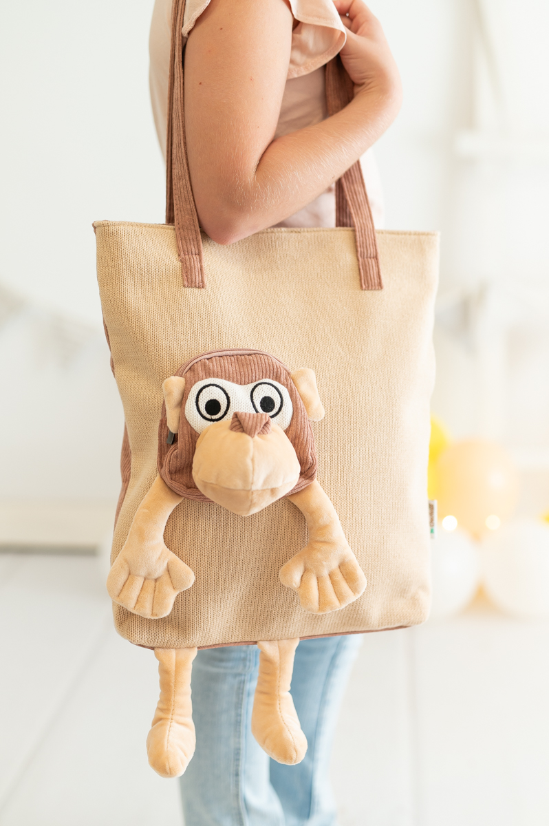 Monkey Bag Cotton Beige