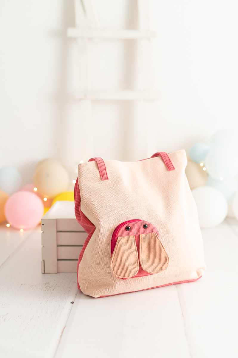 Ladybug bag cotton pink