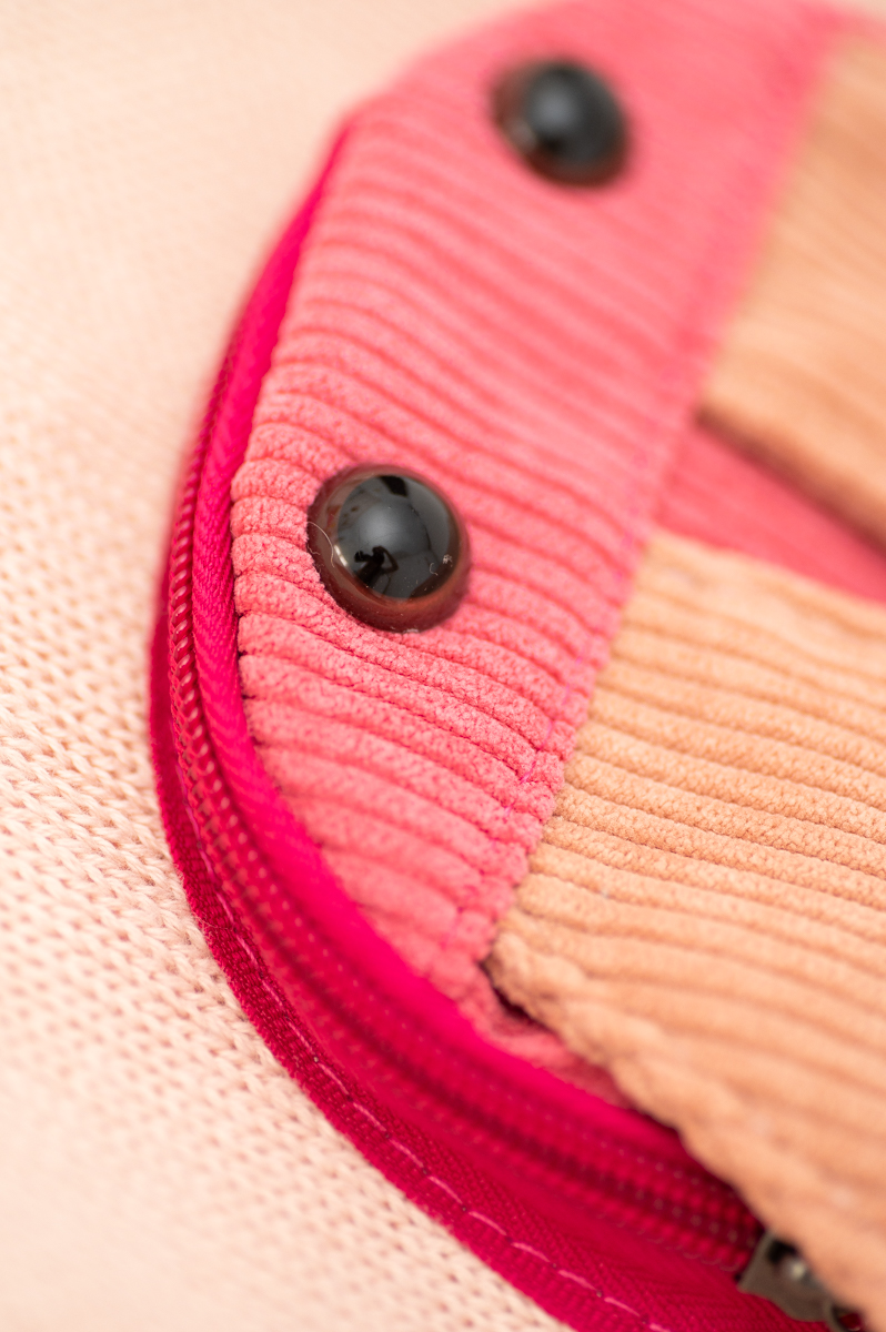 Ladybug bag cotton pink