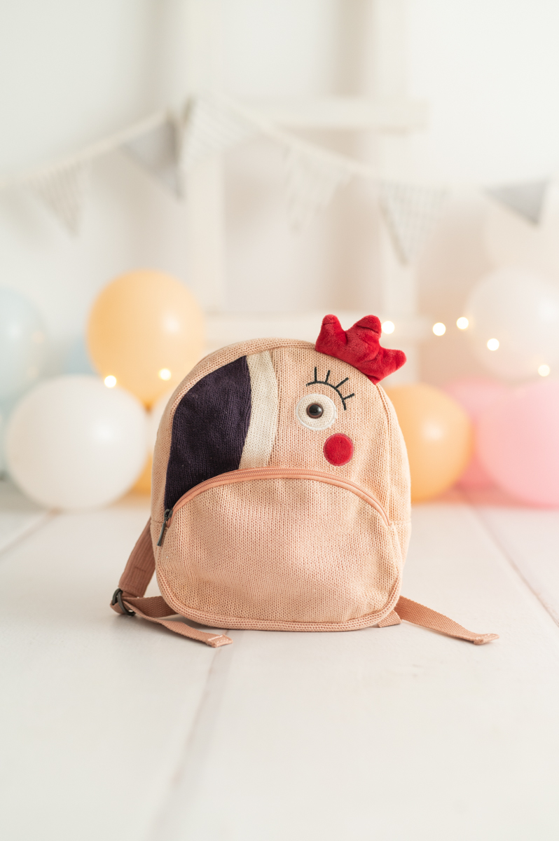 Ariel Chicken Backpack Cotton Pink