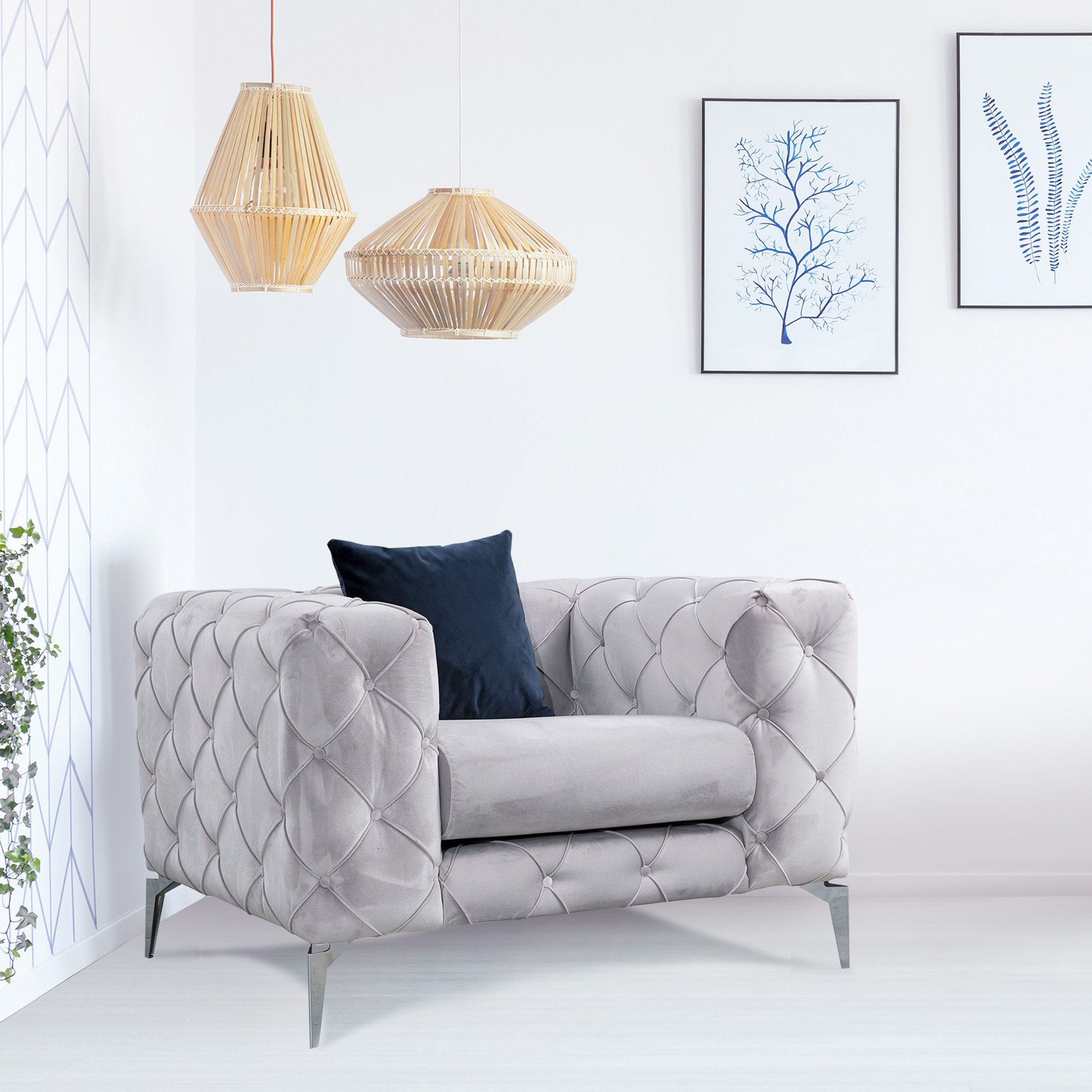 Como armchair light gray