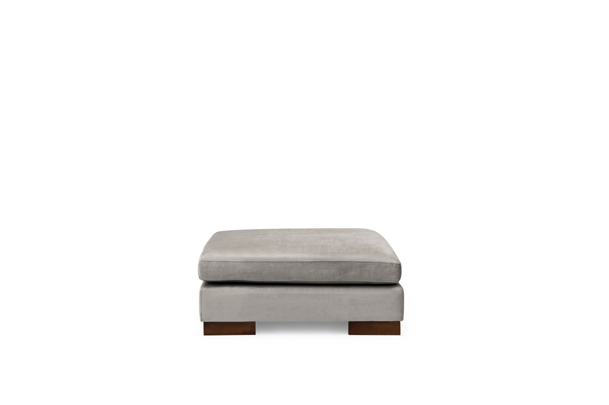 Tulip Corner Sofa Left with Footstool Light Grey