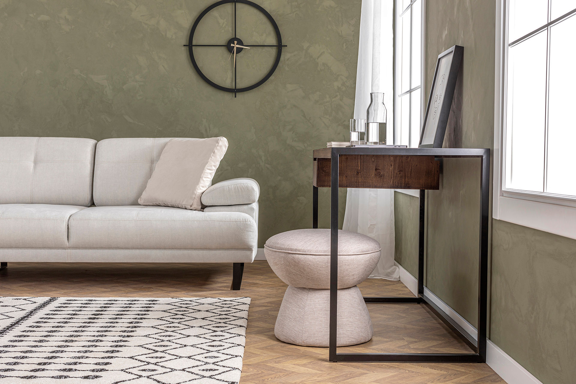 Mustang Sofa S chaise longue left Beige
