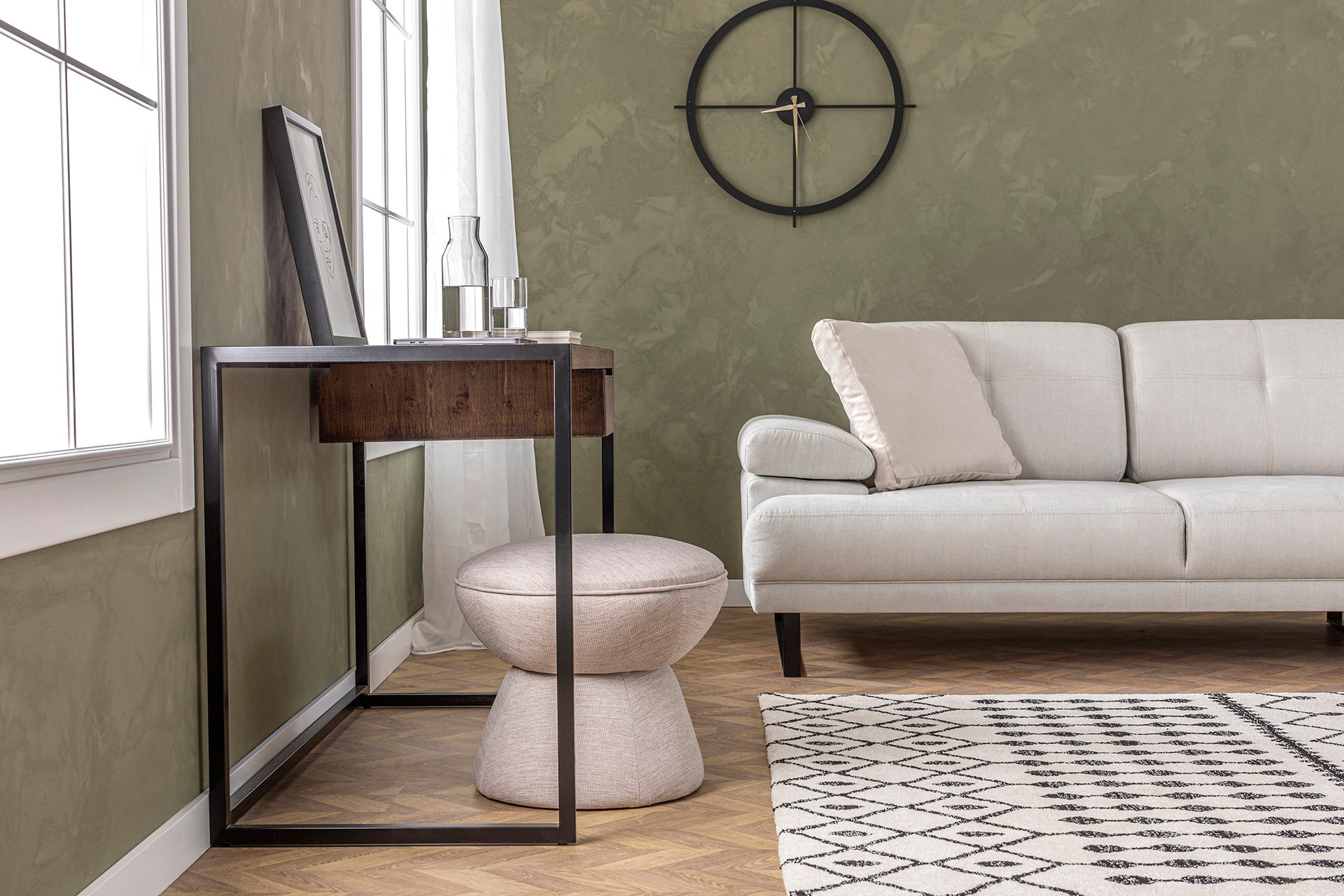 Mustang Divano S Récamiere Destra Beige