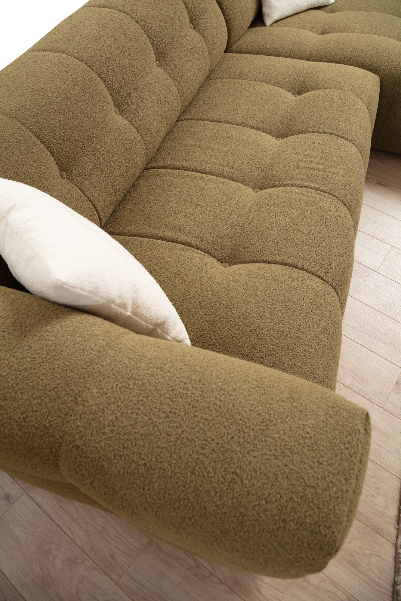 Cady Sofa Chaise Lounge Right Khaki