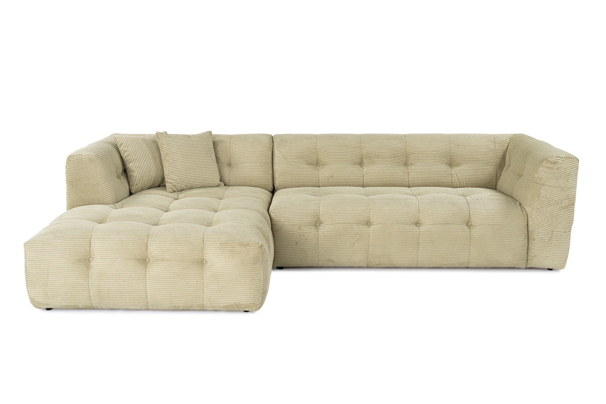 Cady Sofa Chaise Lounge Left Light Green