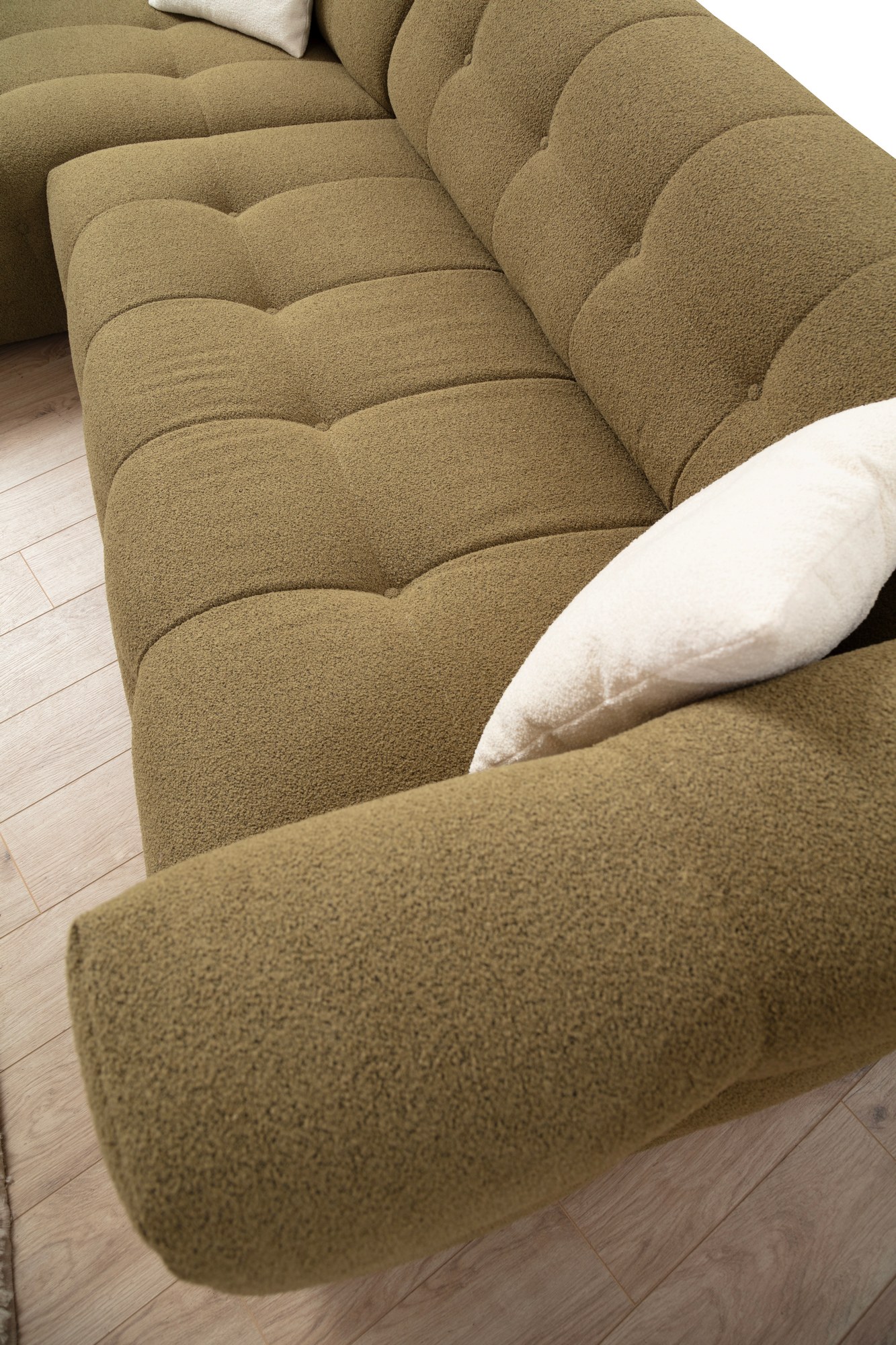 Cady Sofa chaise longue left Khaki