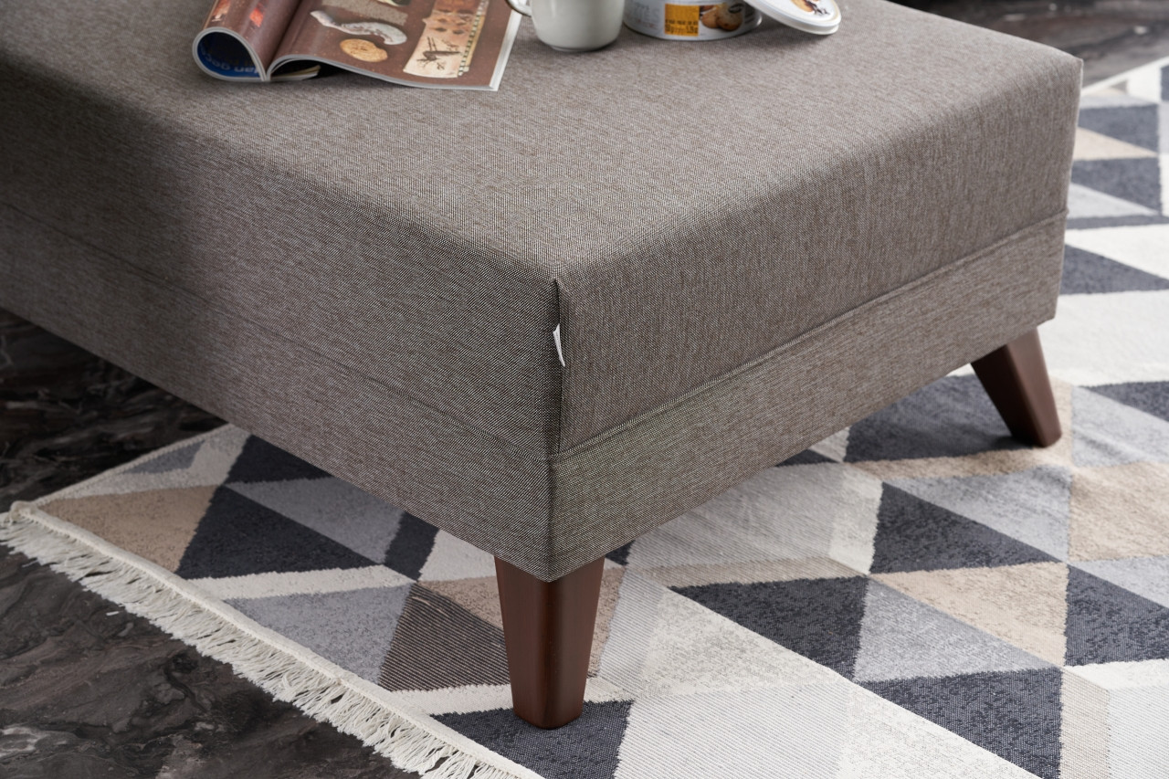 Bella Sofa Chaise Lounge Left Brown