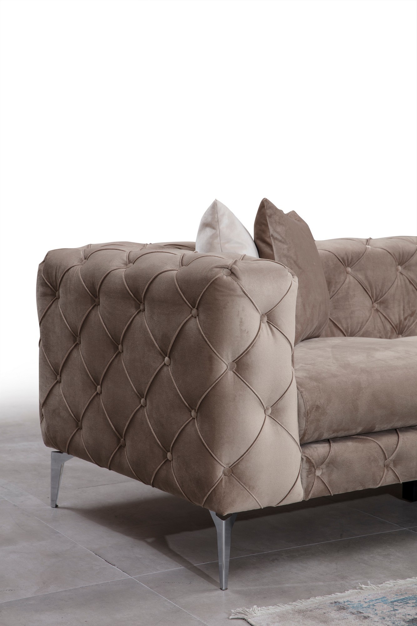 As corner sofa left beige