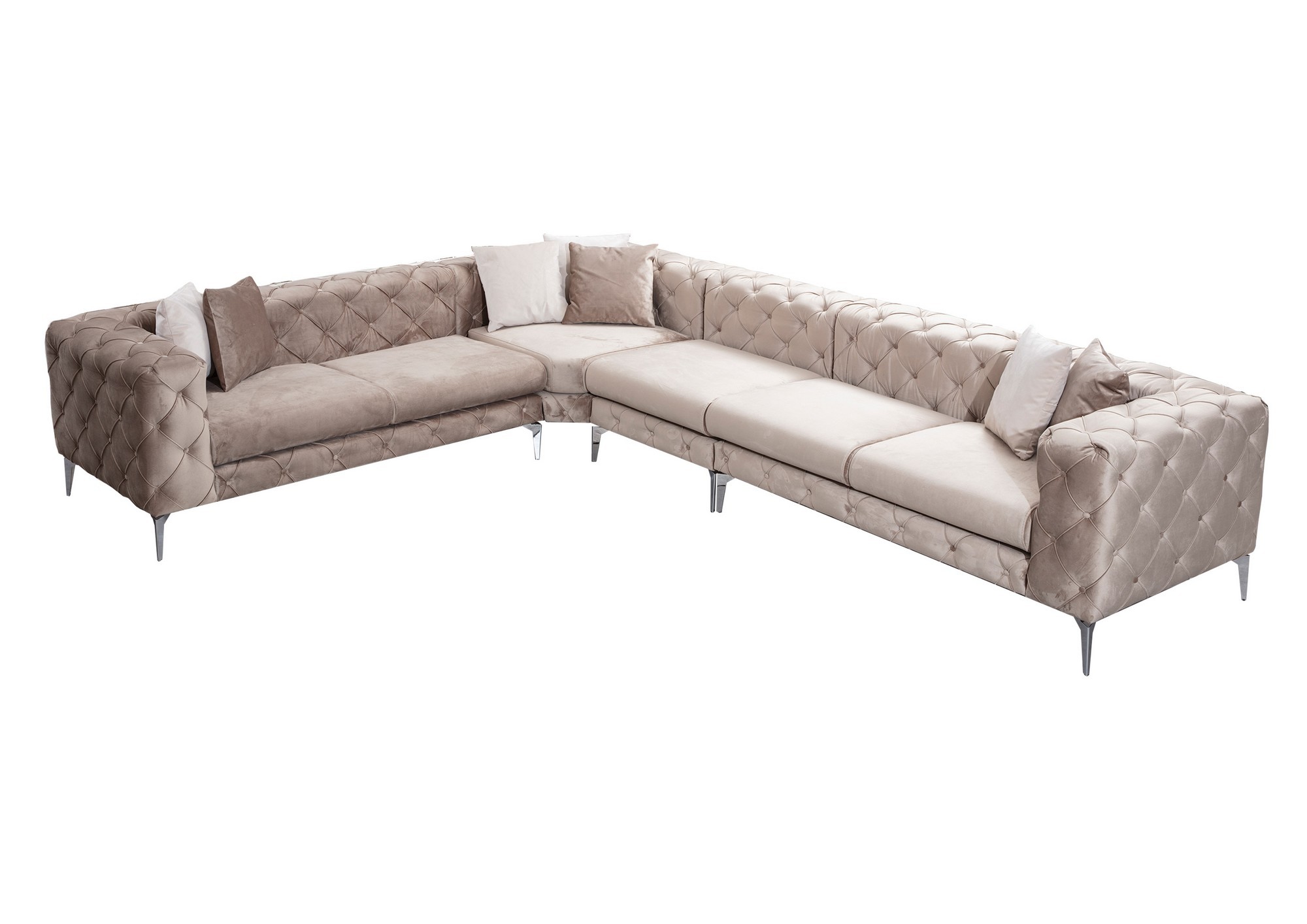 As corner sofa left beige