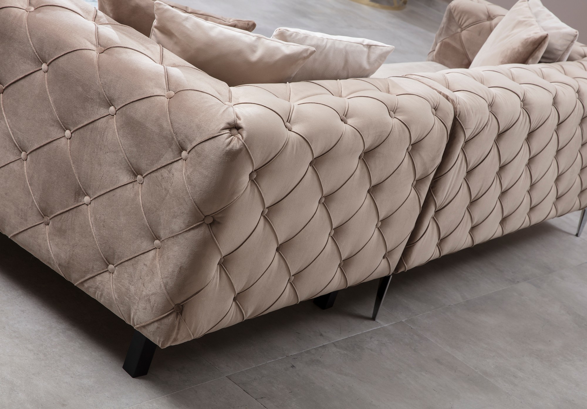 As corner sofa left beige
