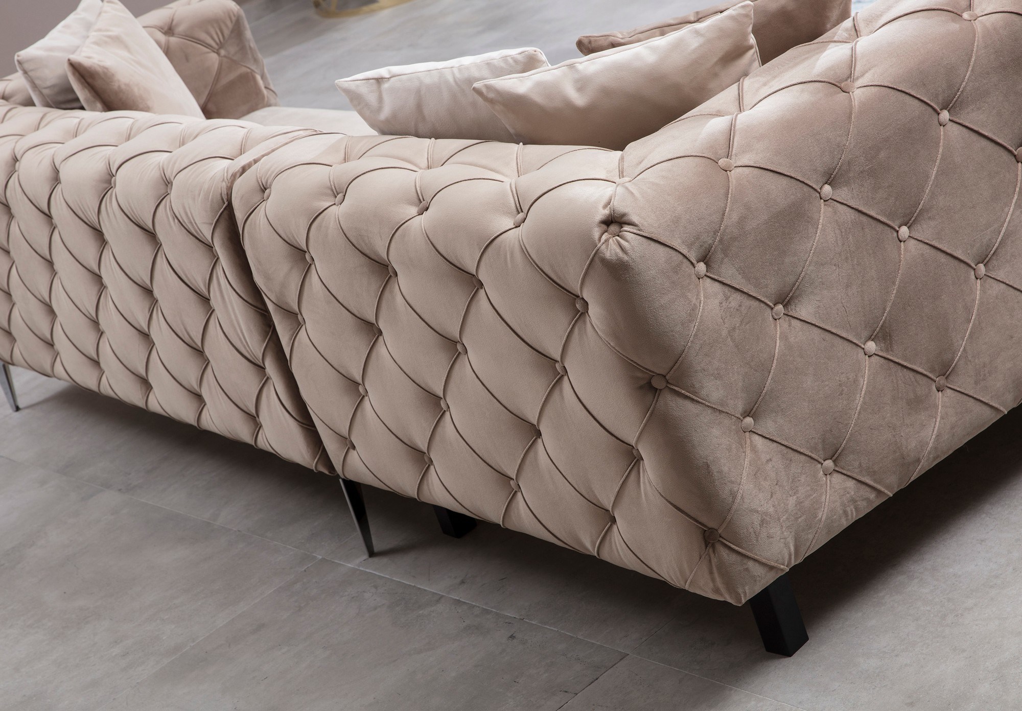 As corner sofa right beige