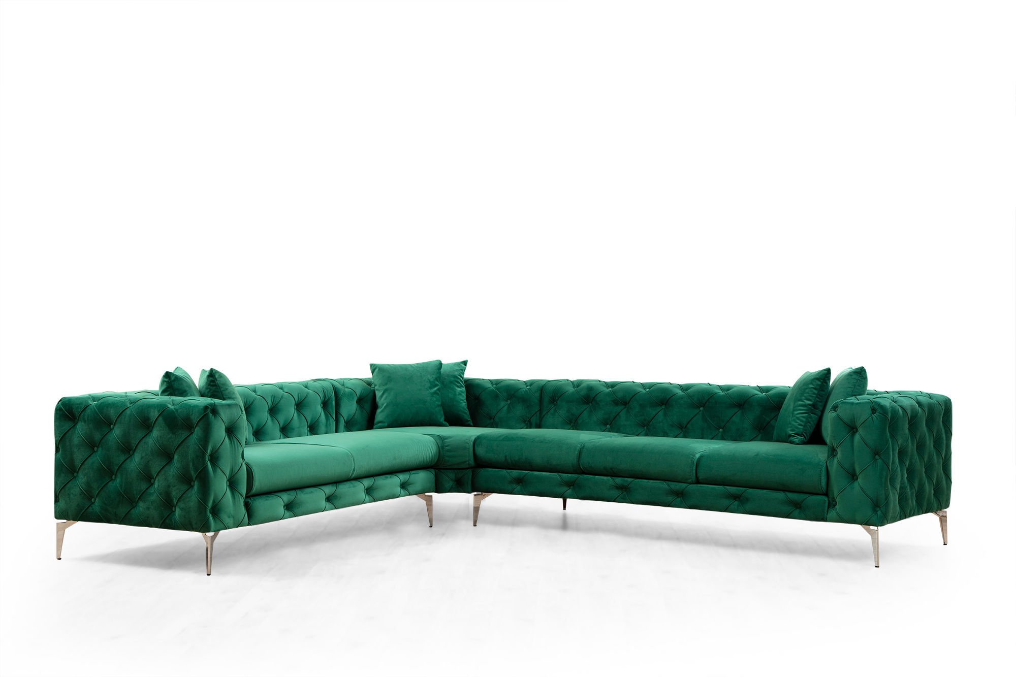 As corner sofa Left Green