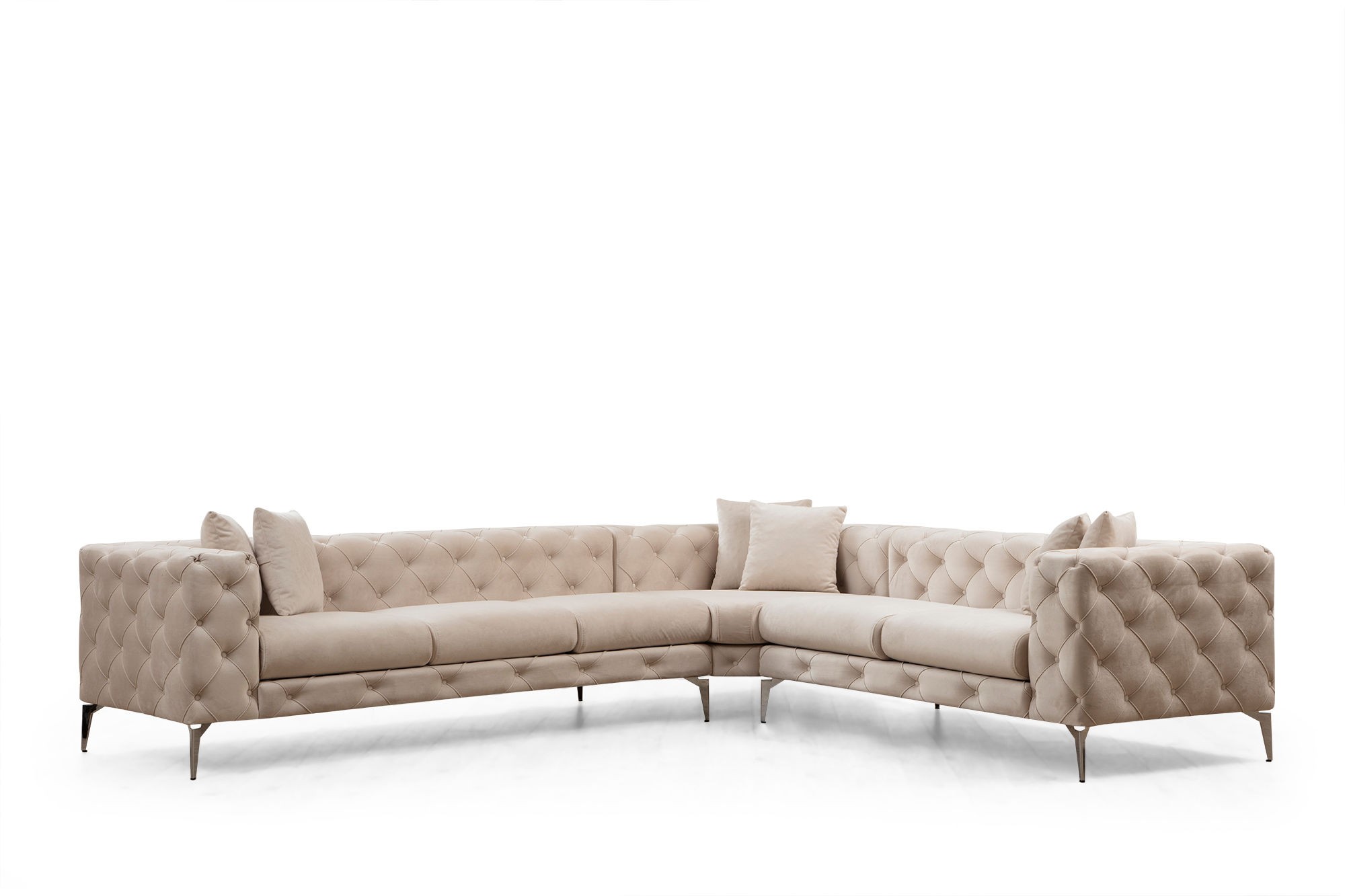 As corner sofa right ecru