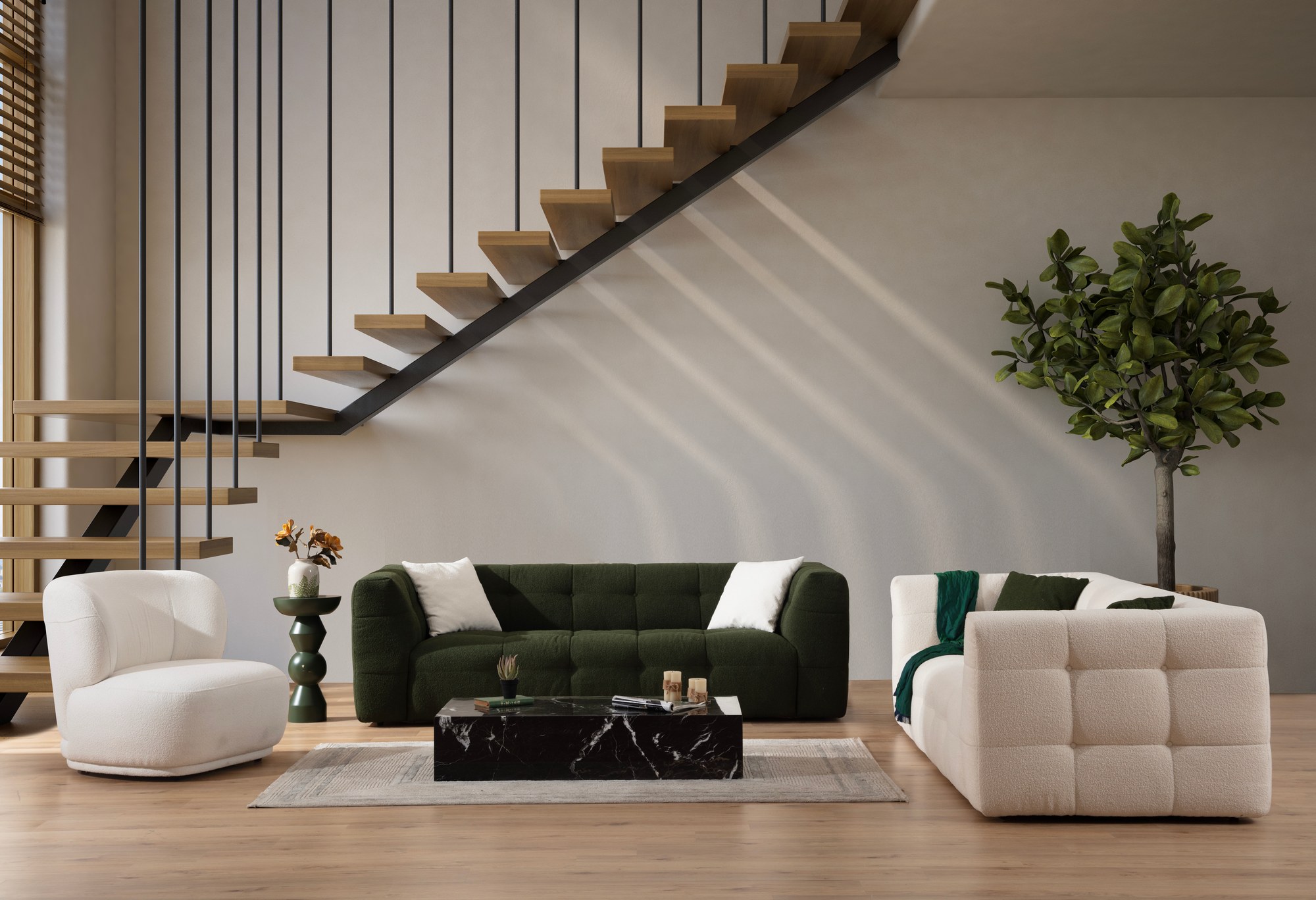 Cady Sofa 3-seater Green