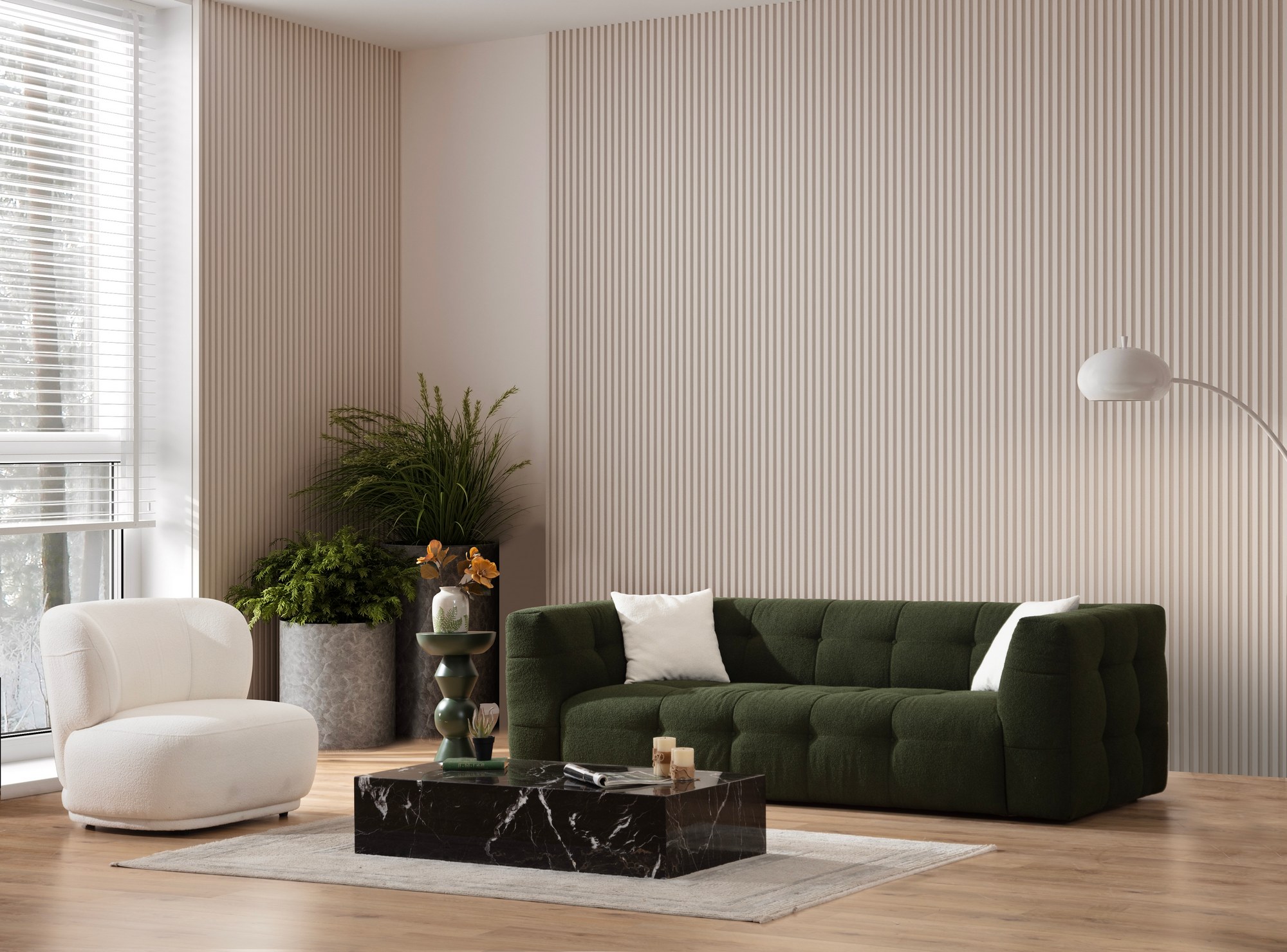 Cady Sofa 3-seater Green