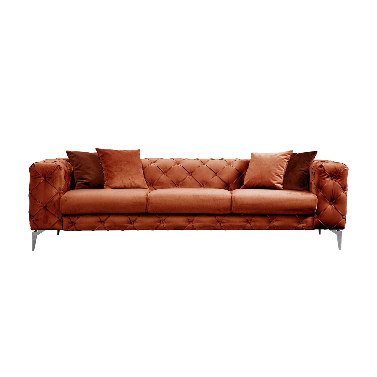 Como 3-seater sofa Orange