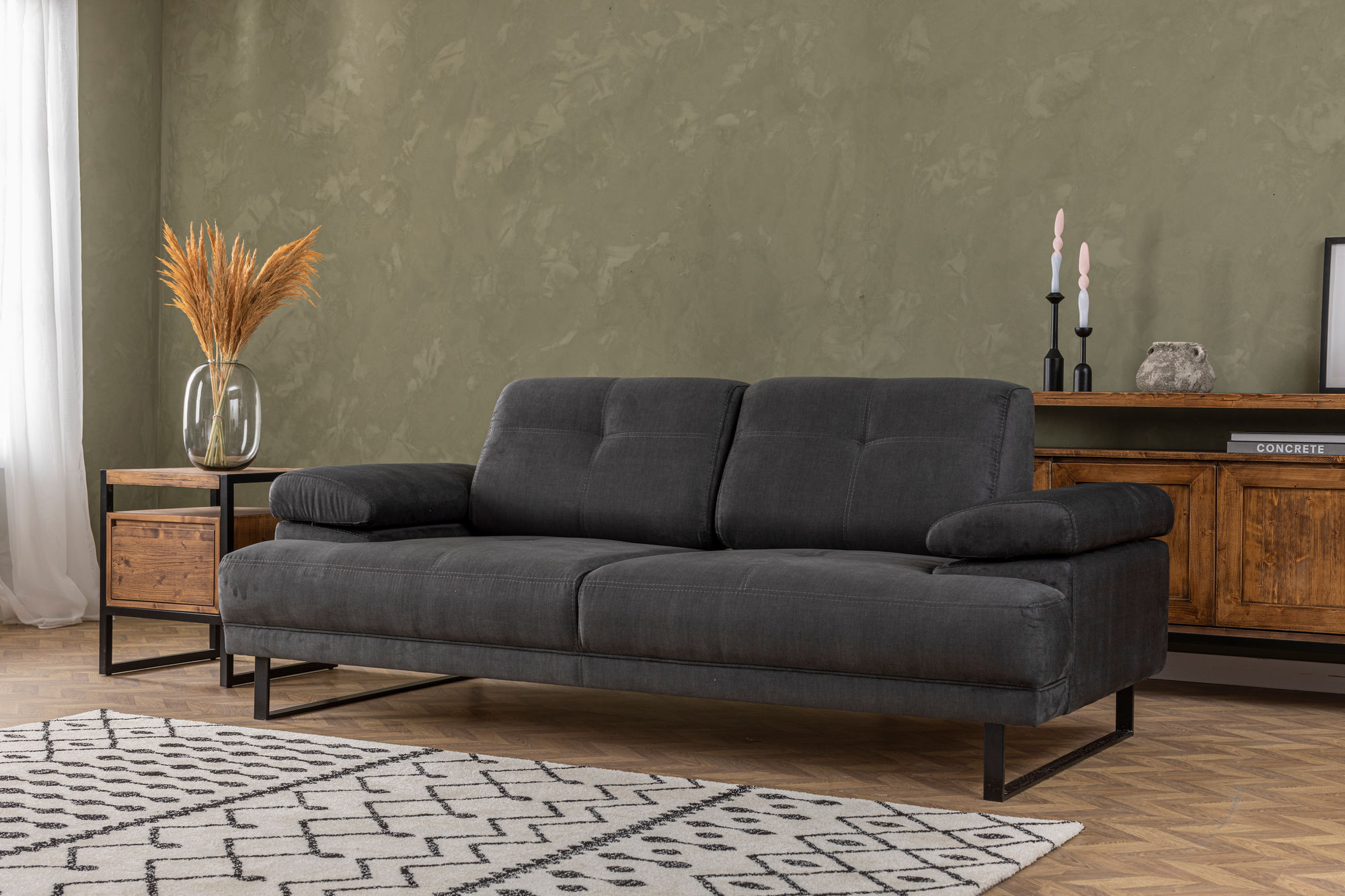 Mustang Sofa Charcoal