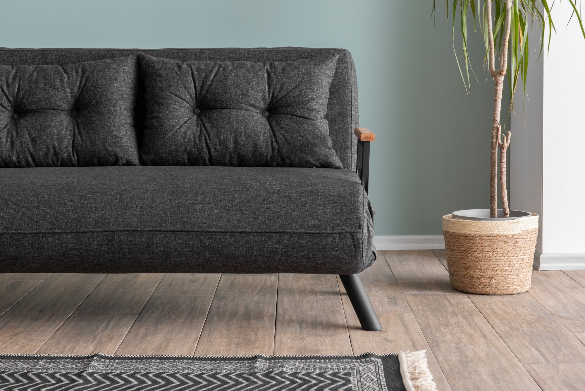 Sando Sofa Bed 2-Seater Dark Grey