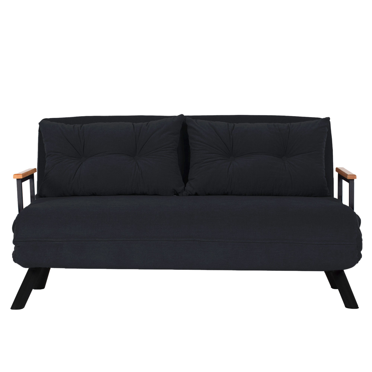 Sando divano letto 2 posti nero