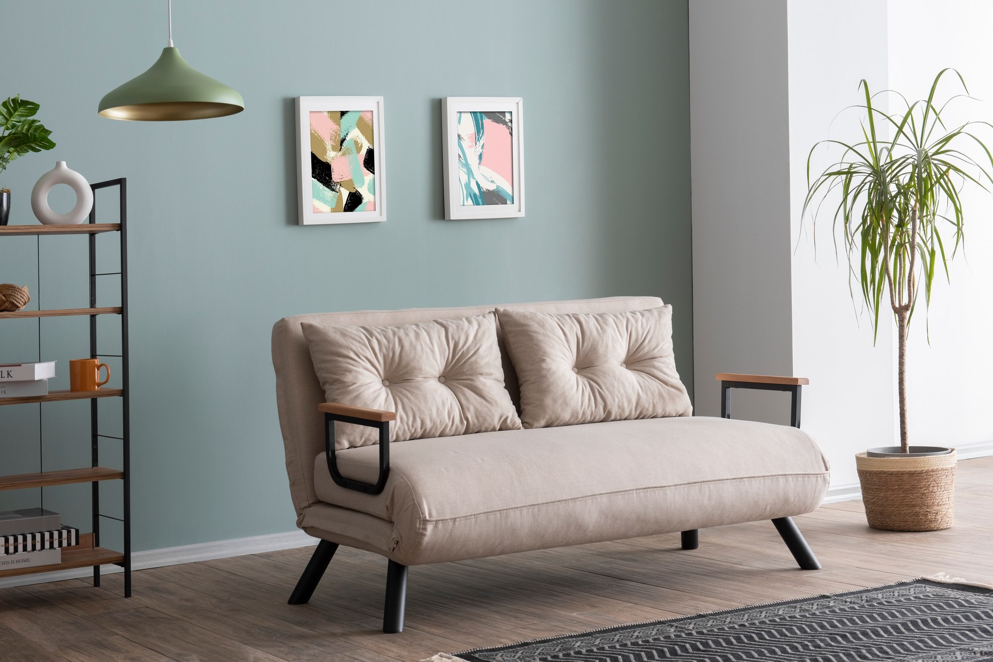Sando Sofa Bed 2-seater Cream