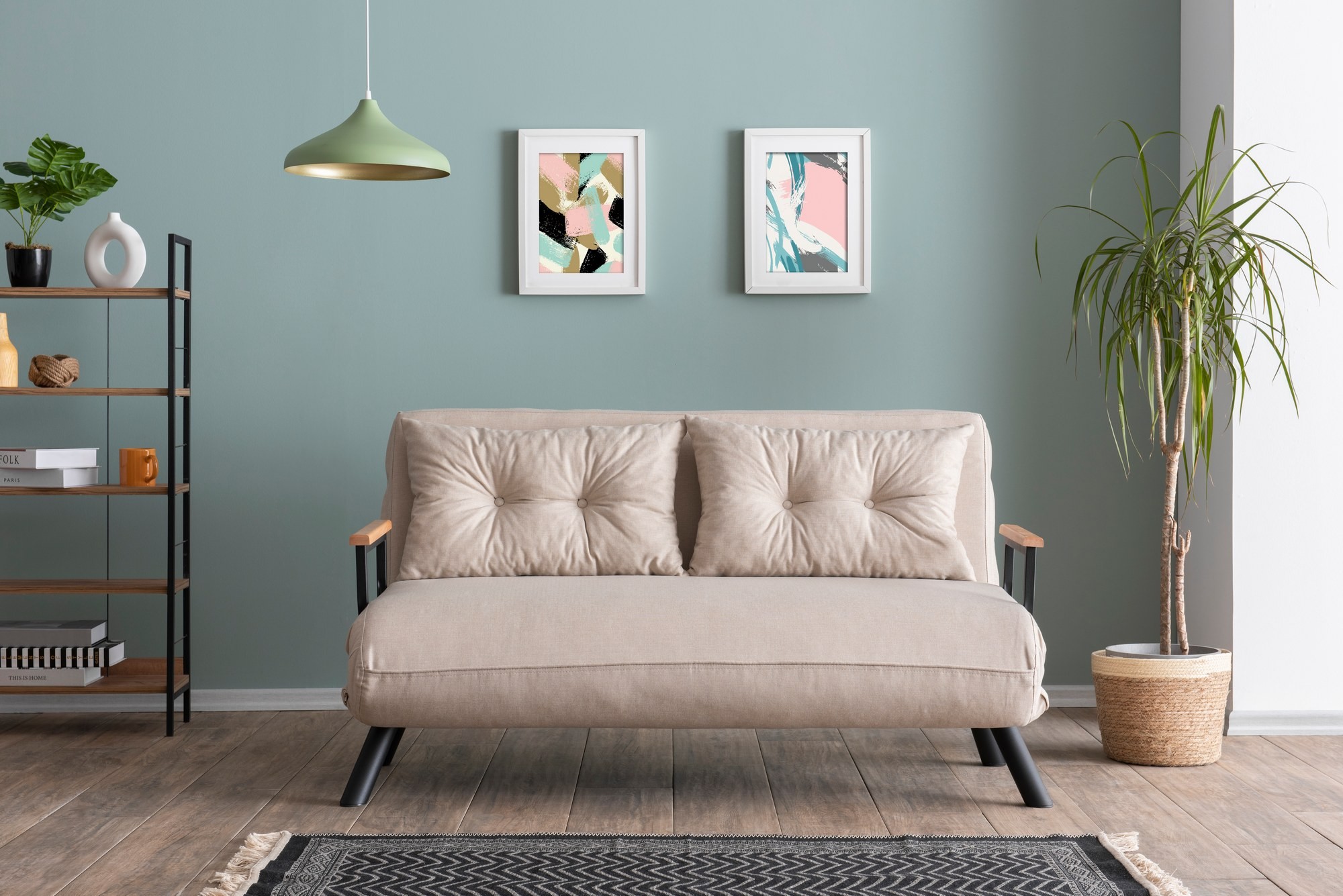 Sando Sofa Bed 2-seater Cream