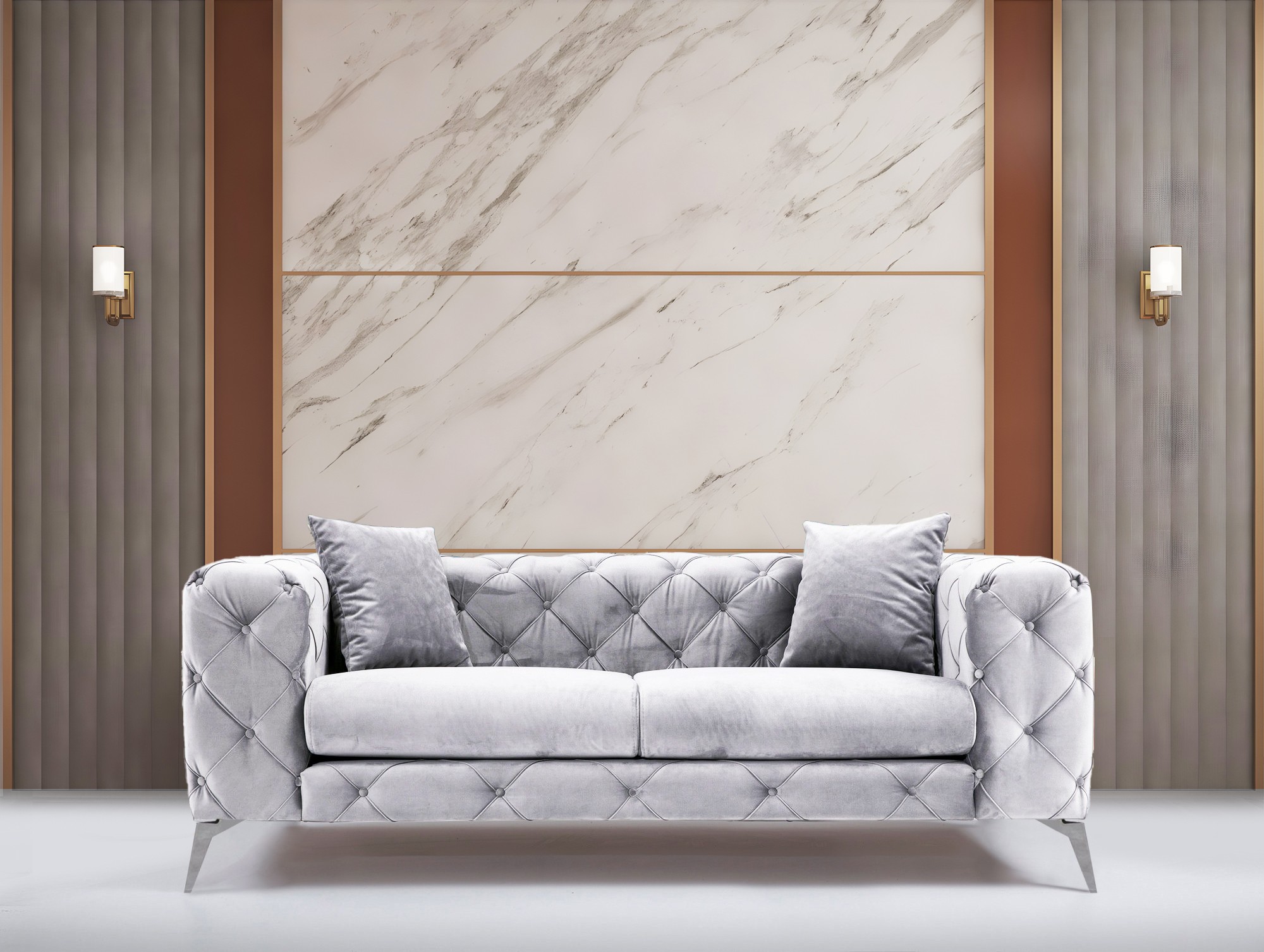 Como Sofa 2-seater light grey