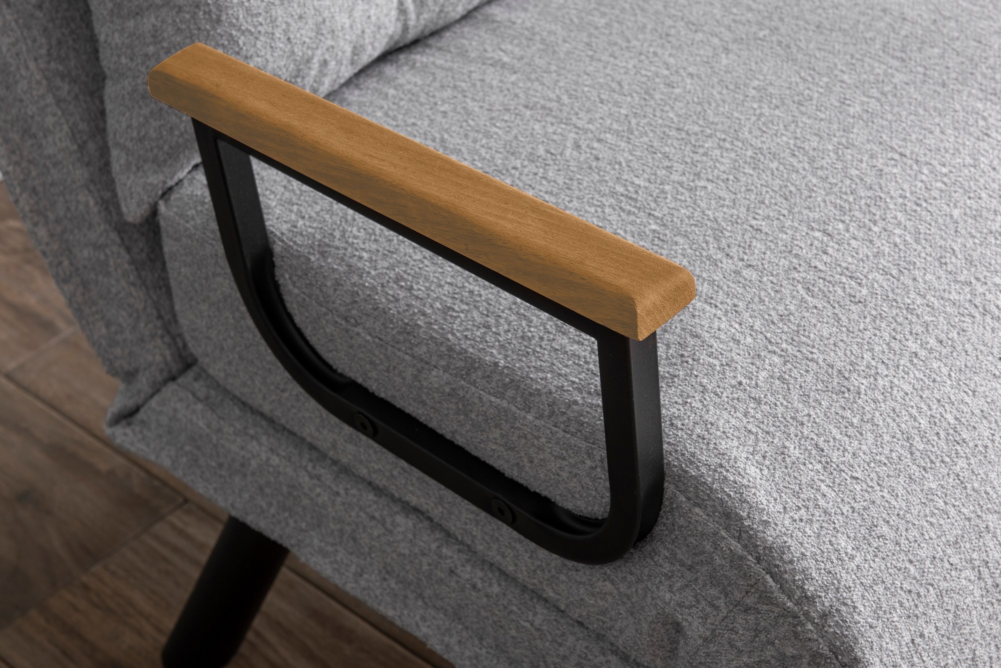 Sando Sleeper Armchair Bouclé Grey