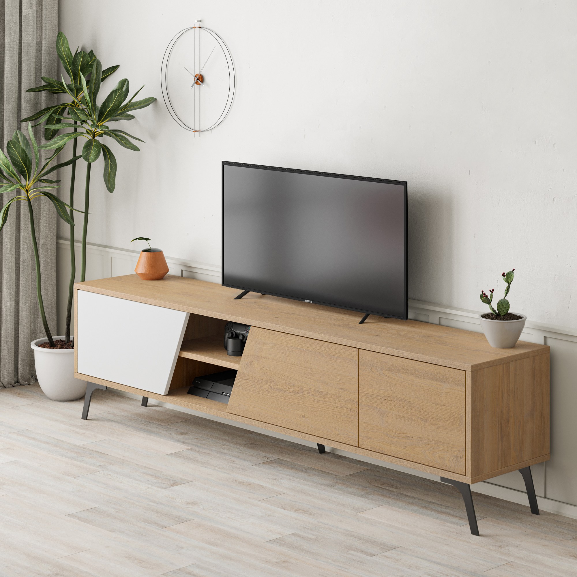 Fiona lowboard brown white