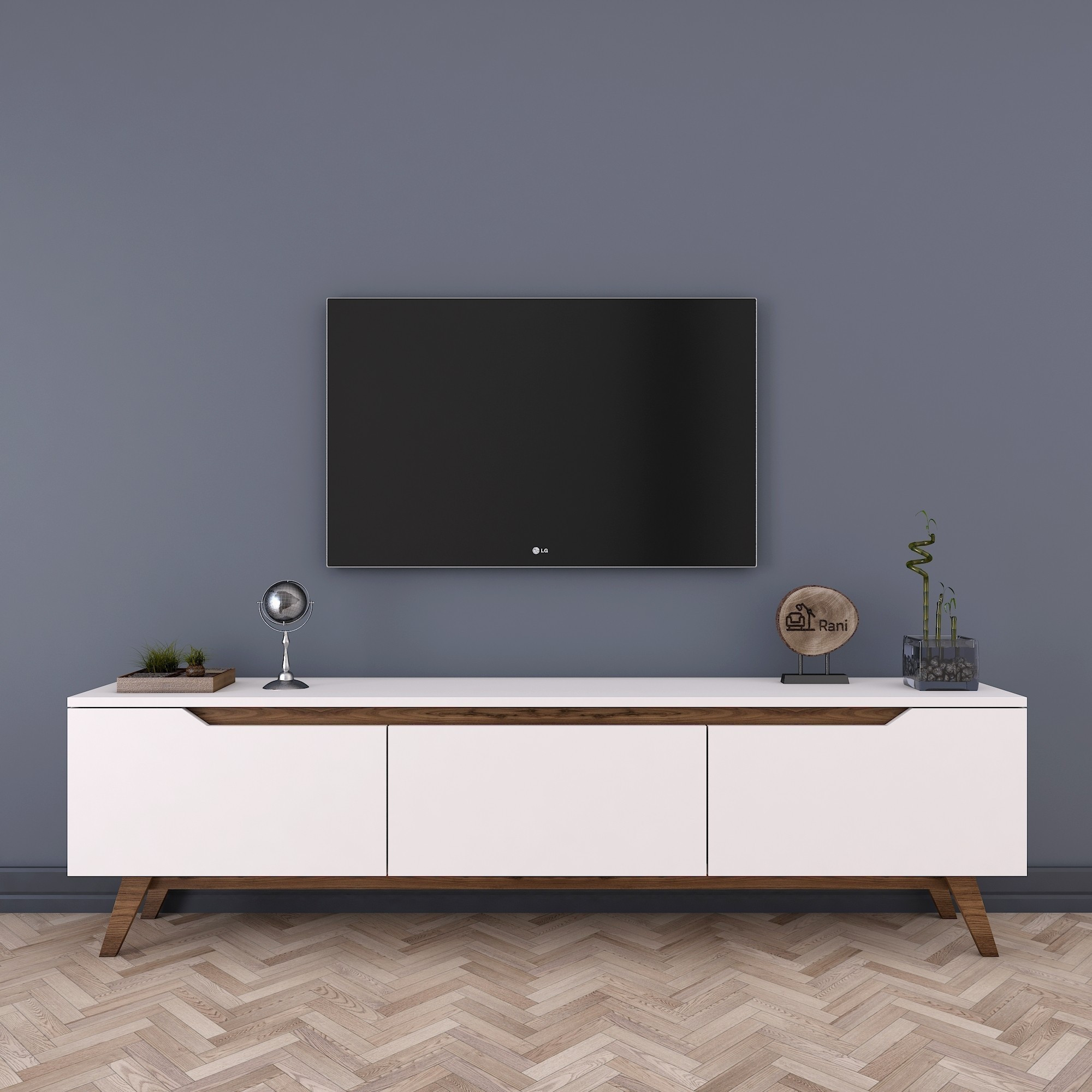 Lowboard White 180cm x 48.6cm