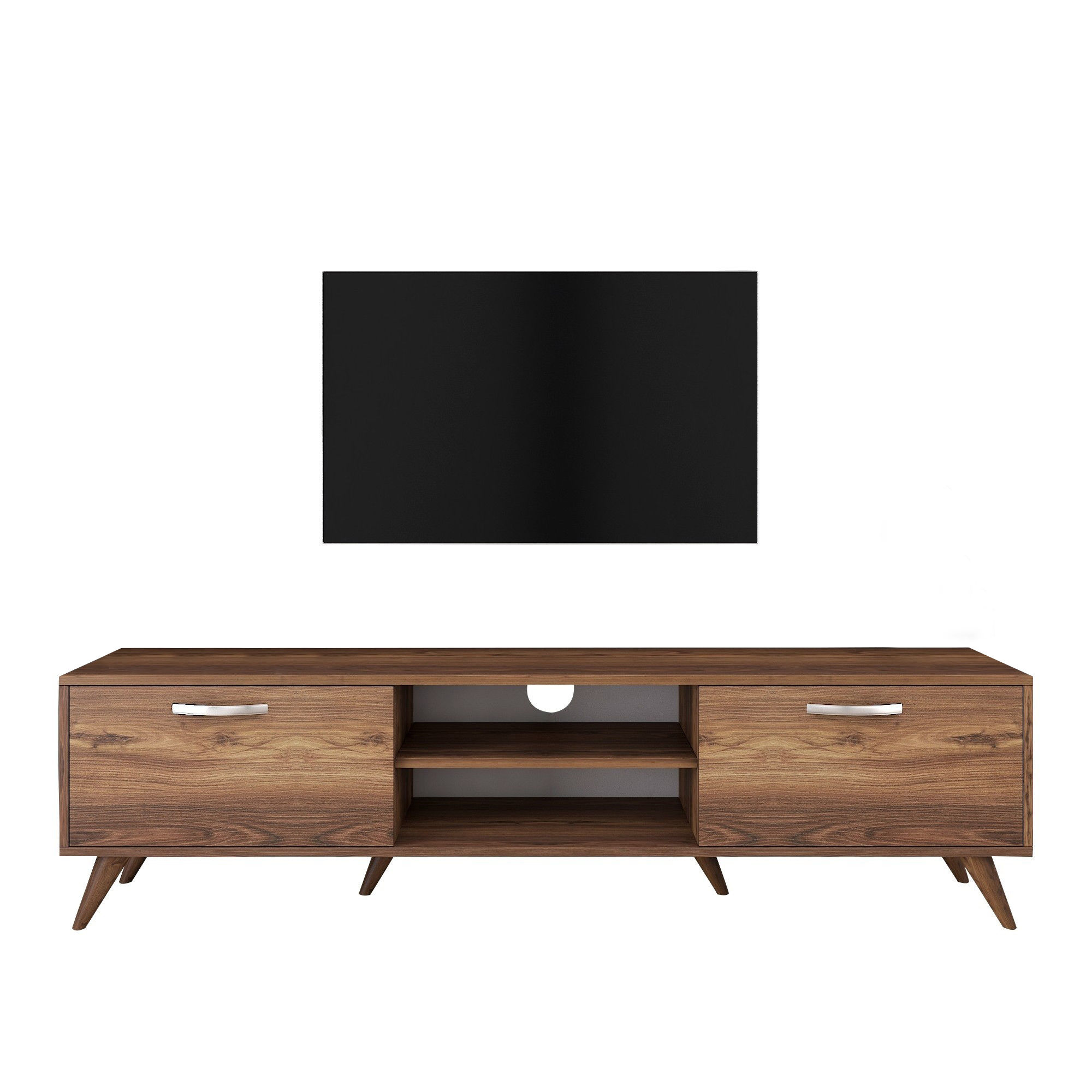 Lowboard Brown with shelf 180cm x 48.6cm