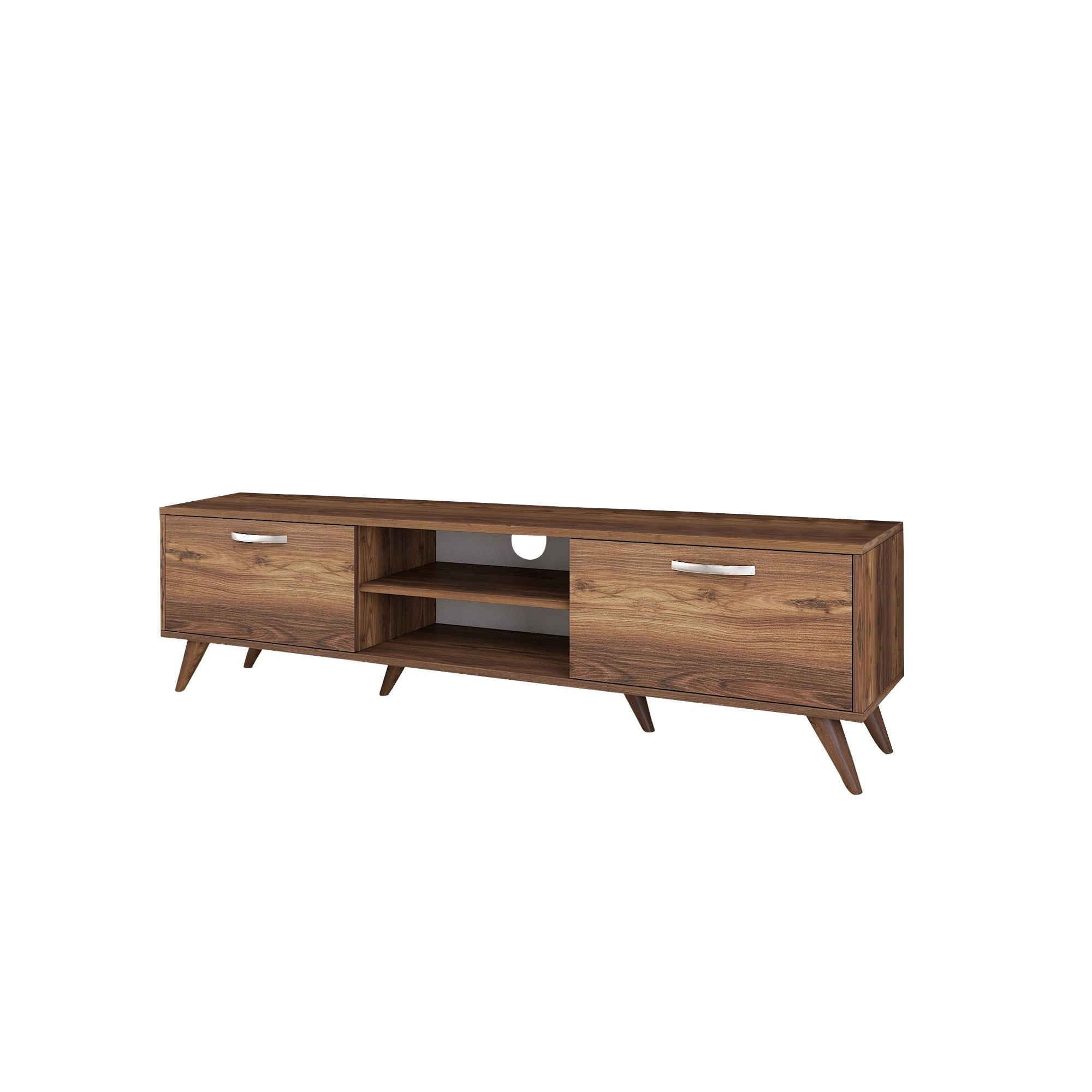Lowboard Brown with shelf 180cm x 48.6cm