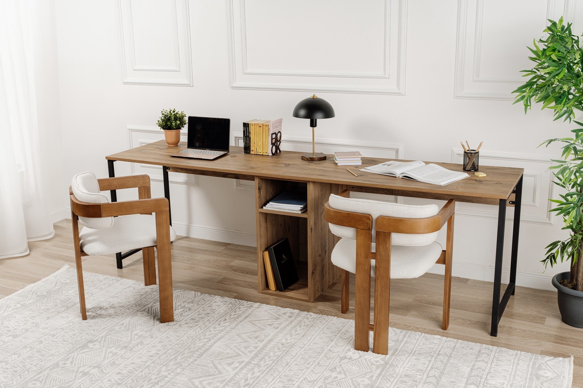Twin Desk Brown
