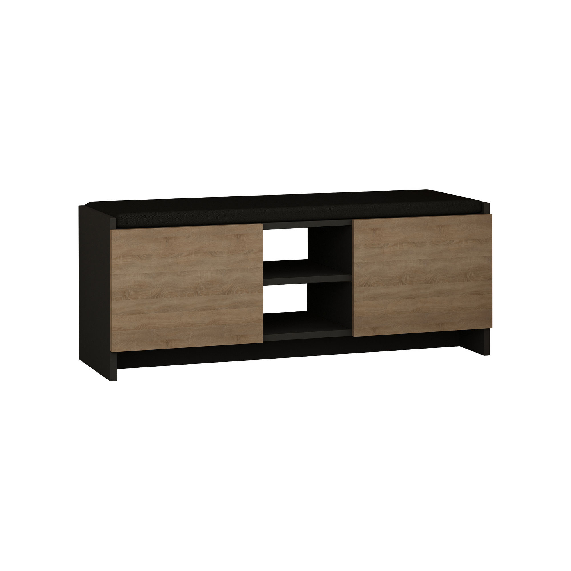 Zulla Shoe cabinet Anthracite Brown