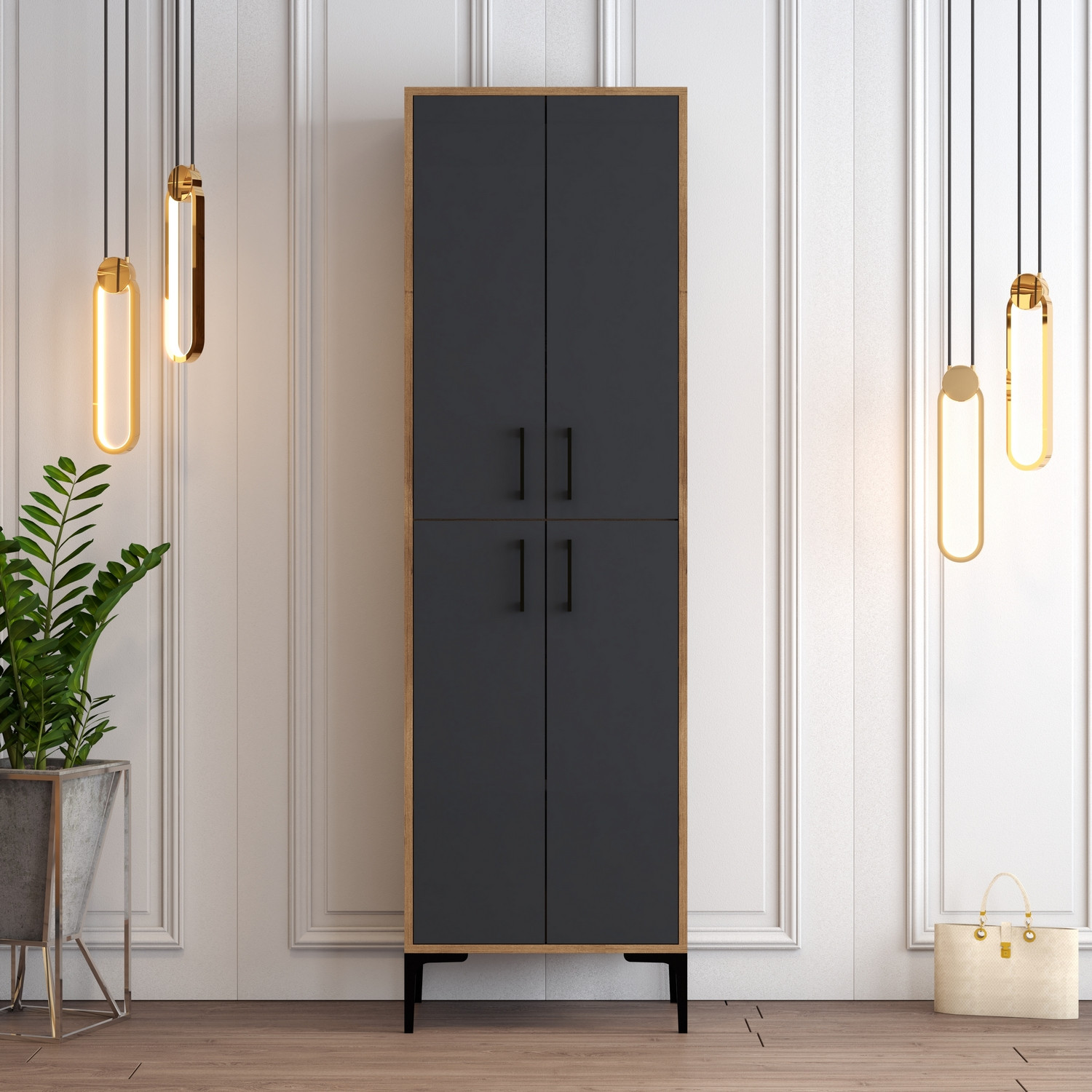 Benta Shoe cabinet Anthracite
