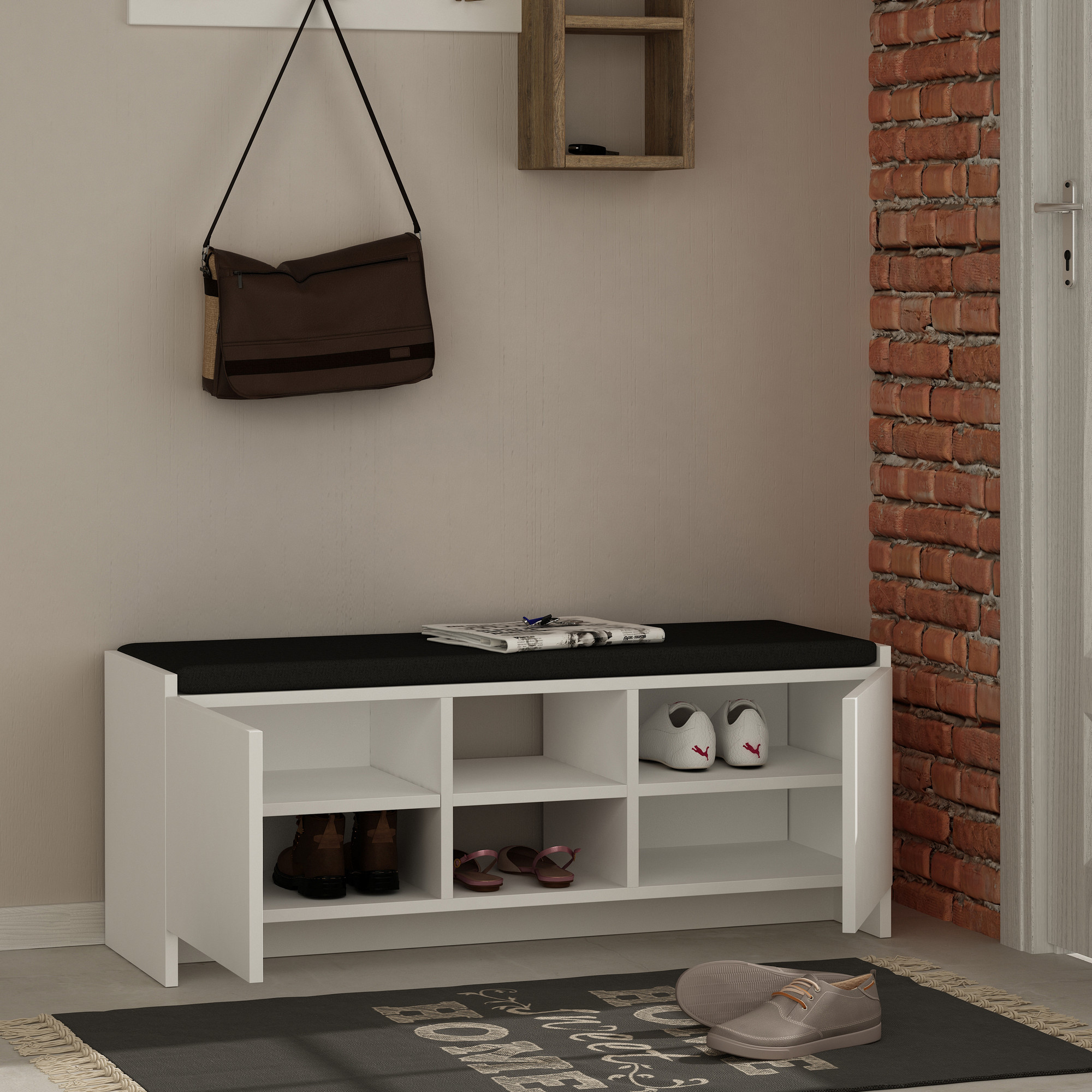 Zulla Shoe cabinet White