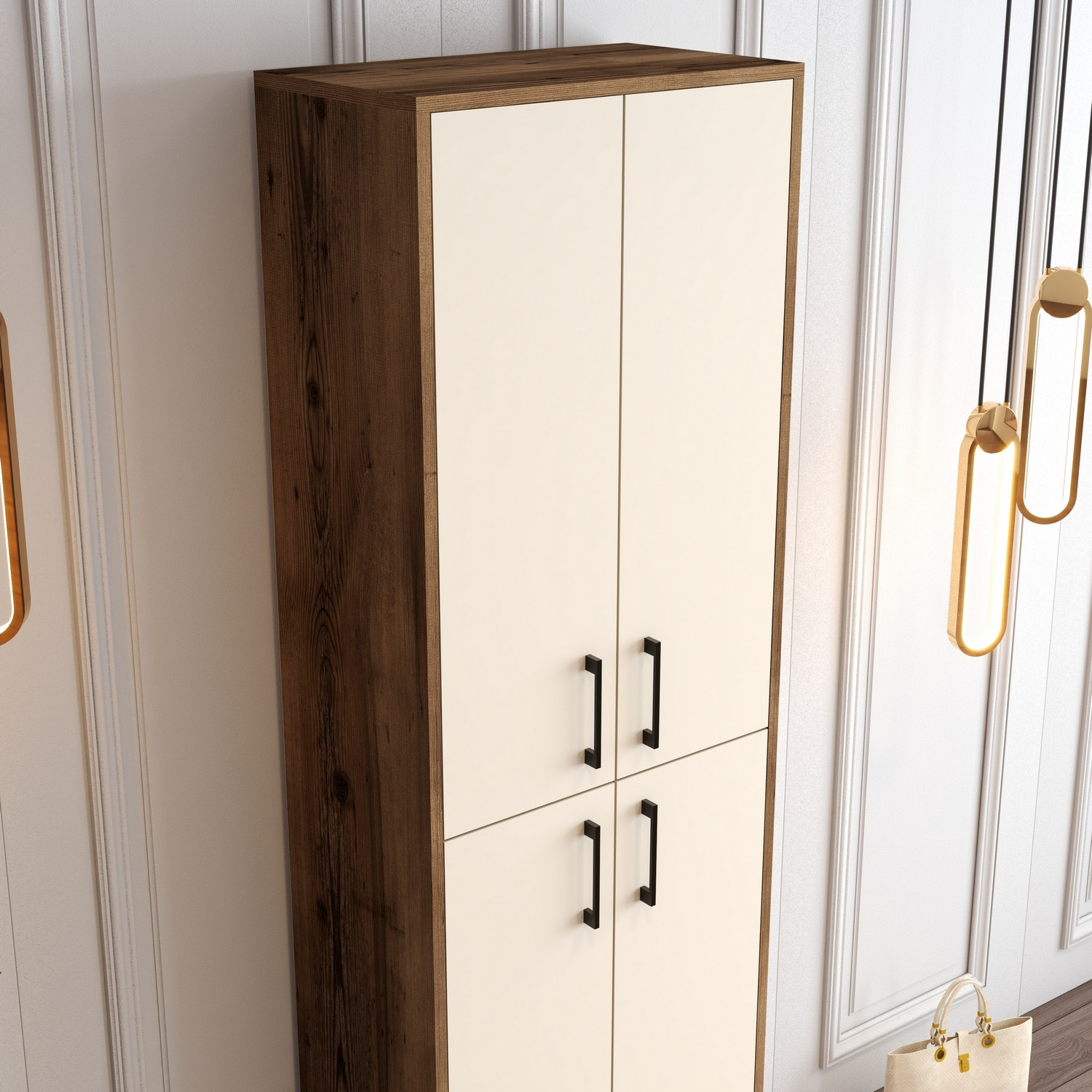 Benta Shoe cabinet Cream