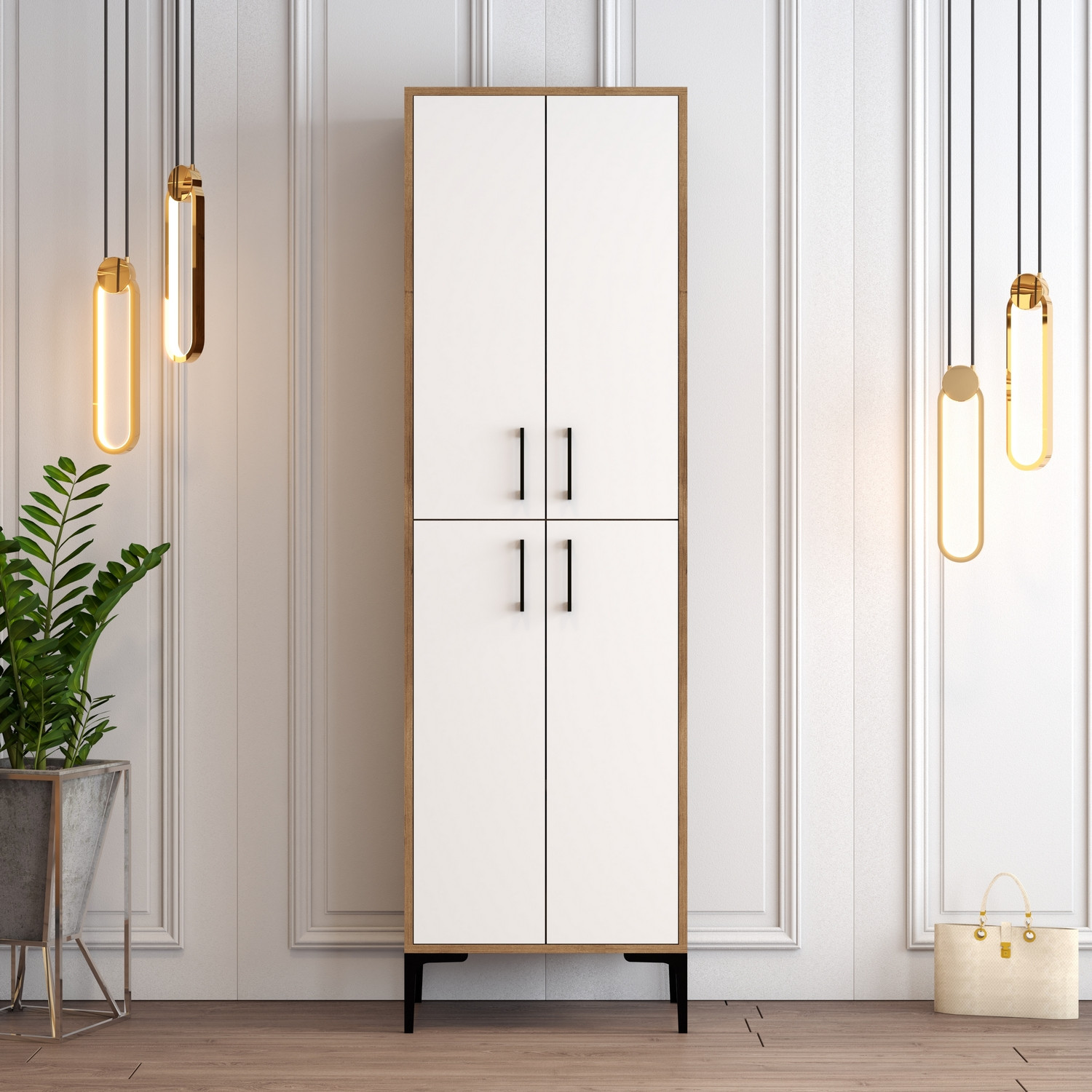 Benta Shoe Cabinet White
