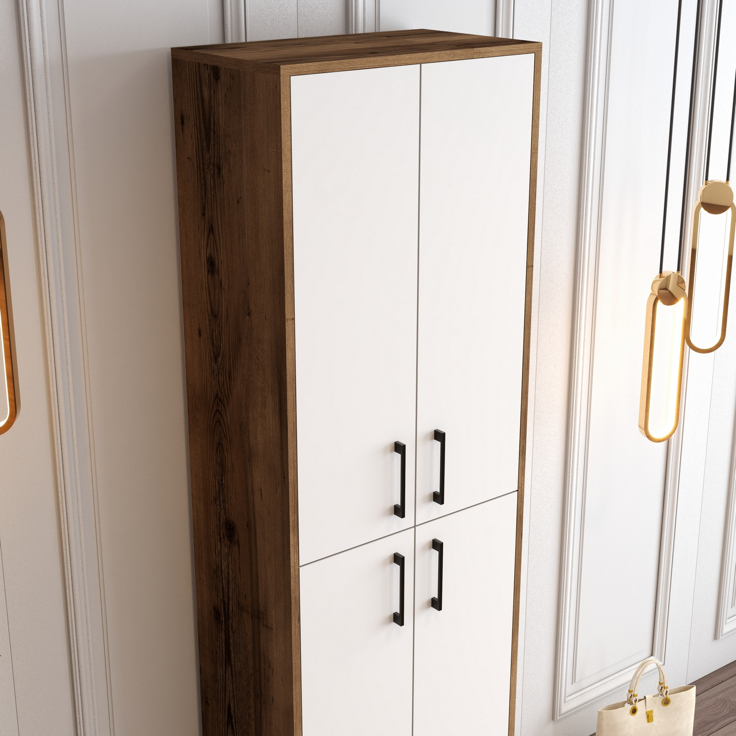 Benta Shoe Cabinet White