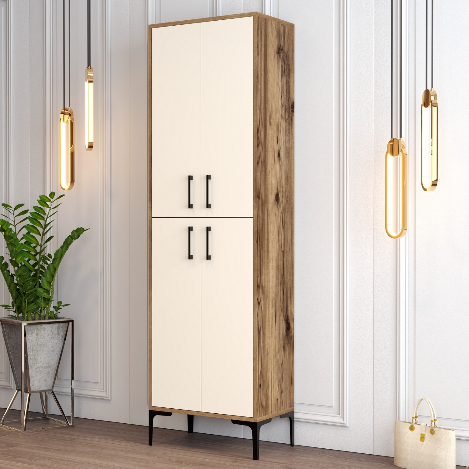 Benta Shoe cabinet Cream