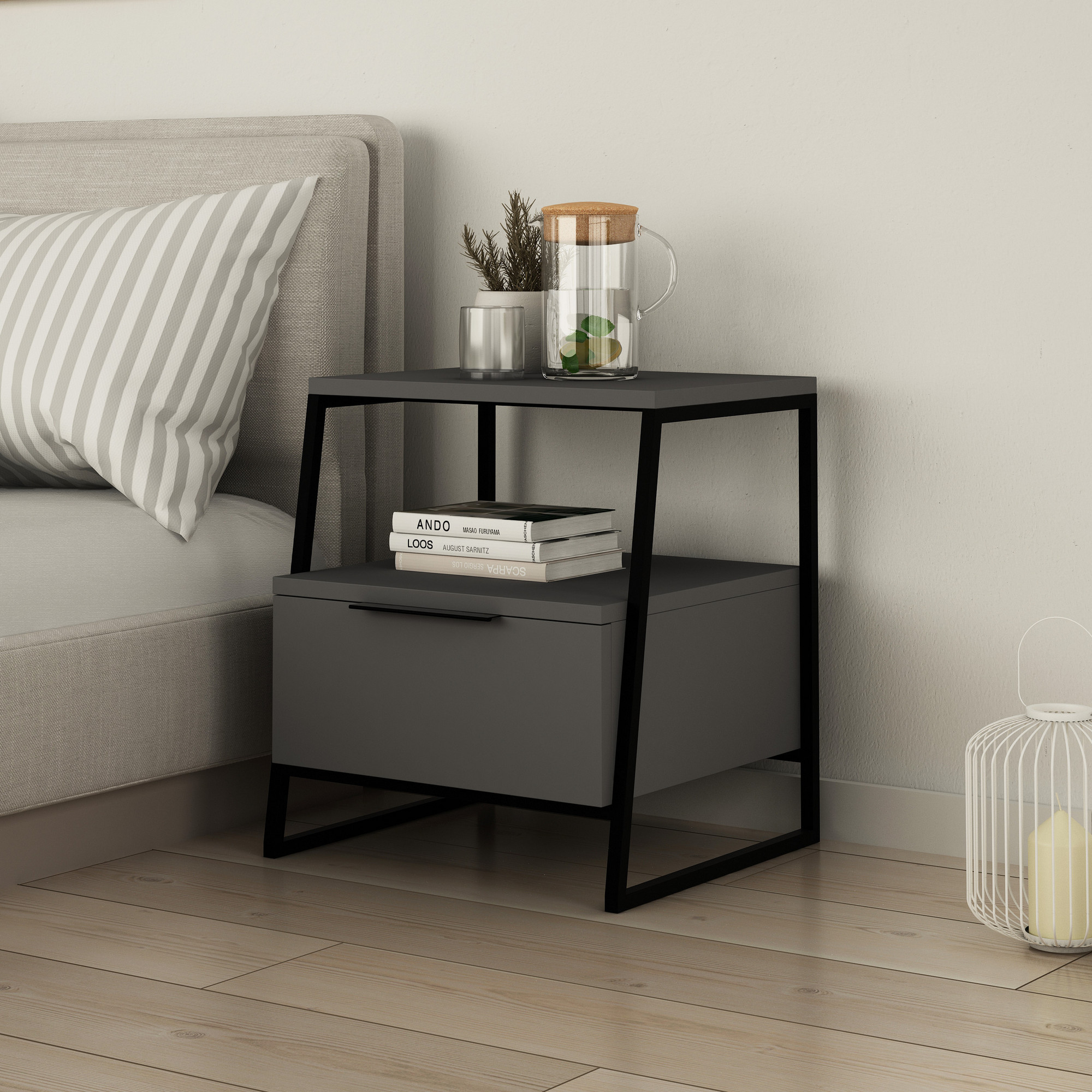 Pal Nightstand Anthracite