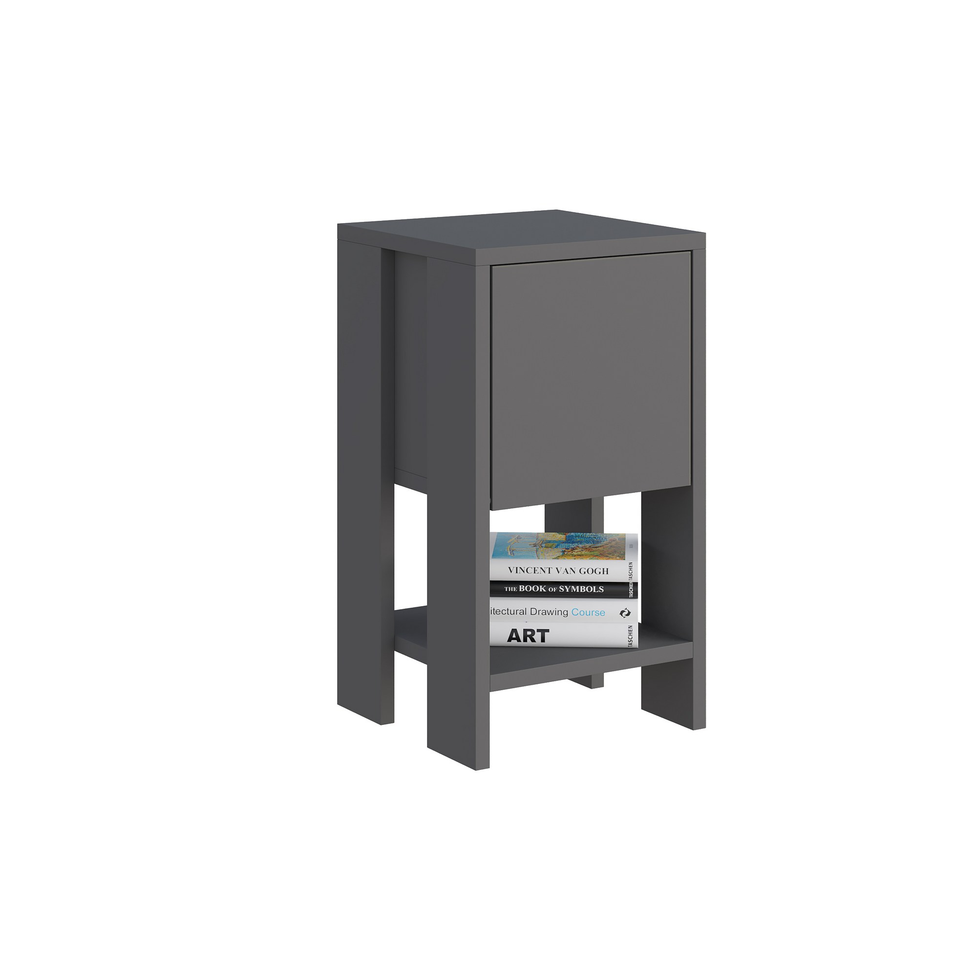 Ema Anthracite Bedside Table