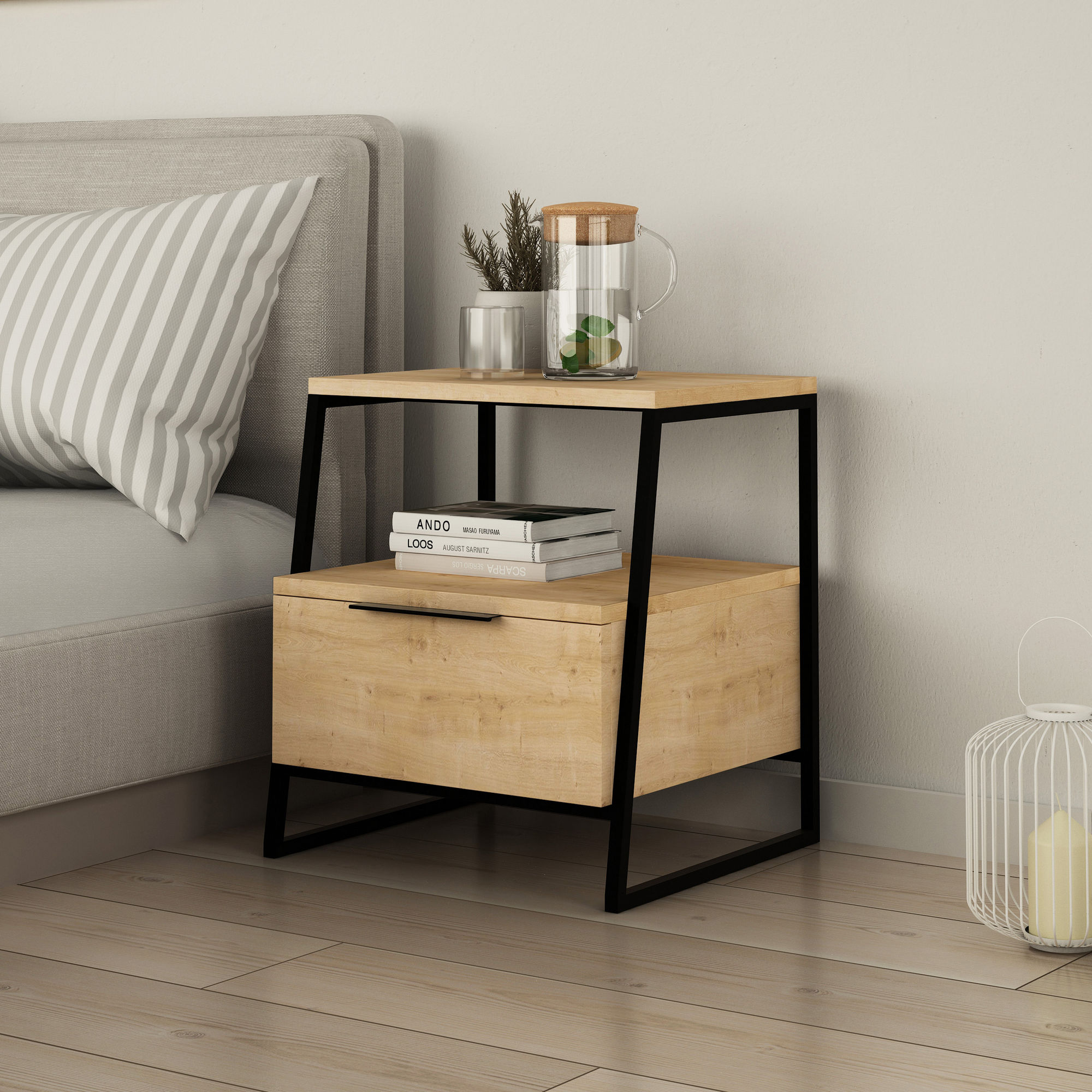 Pal Nightstand Oak Brown