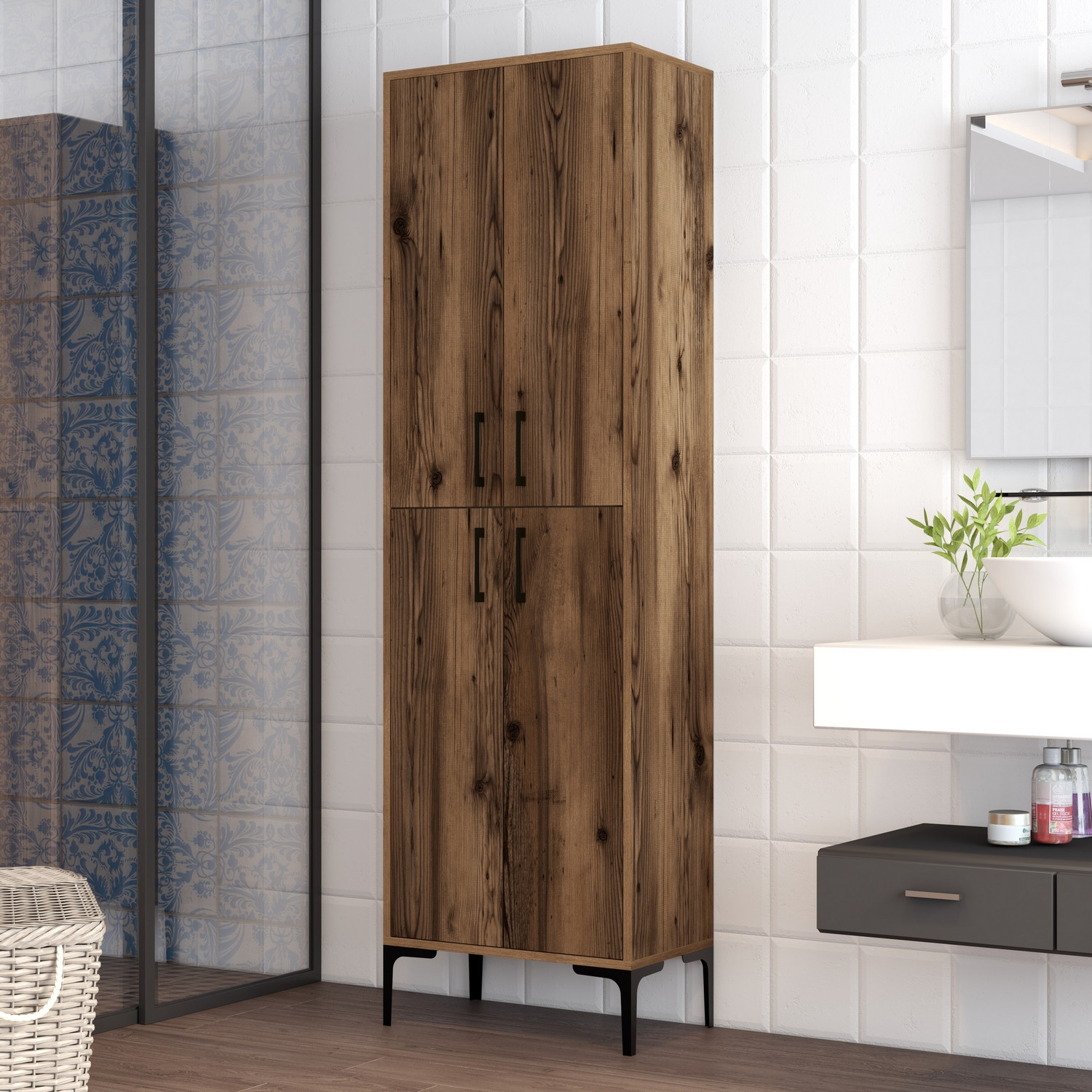 Benta Cabinet Walnut Brown